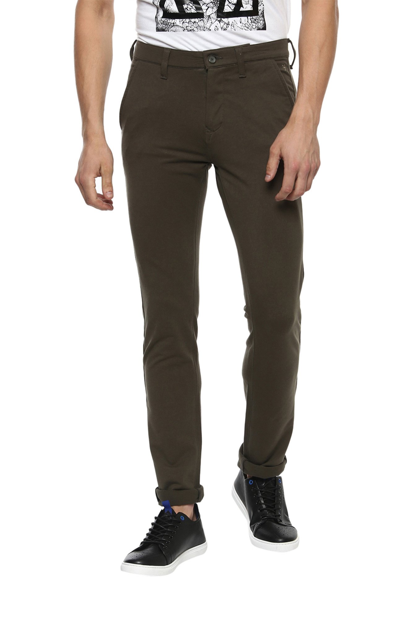 Buy Charcoal Grey Trousers & Pants for Men by MUFTI Online | Ajio.com