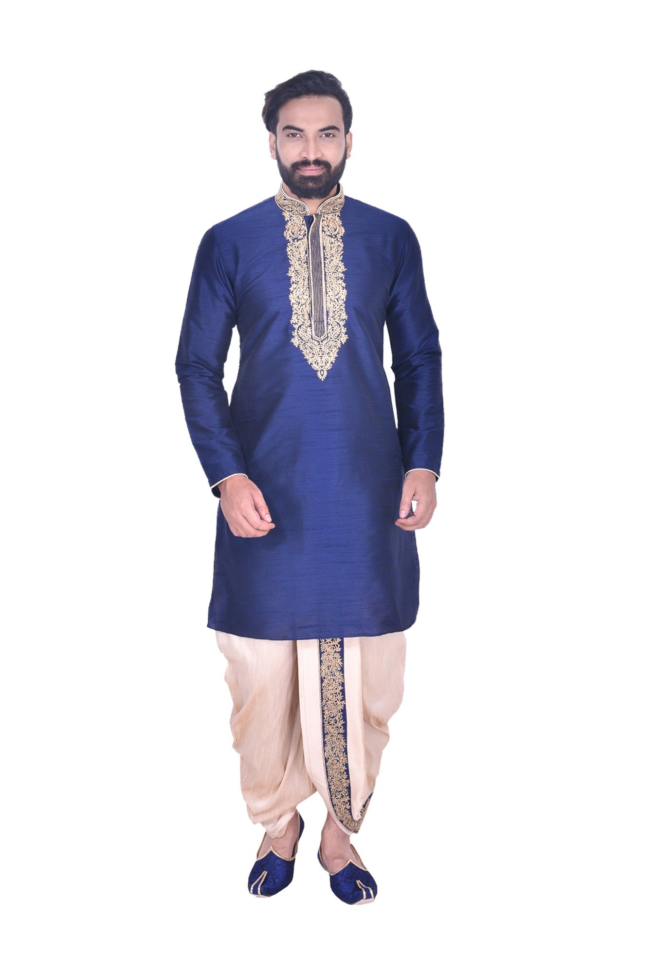 Buy Aryavir Malhotra White Dupion Silk Drawstring Waist Dhoti Pant Online   Aza Fashions