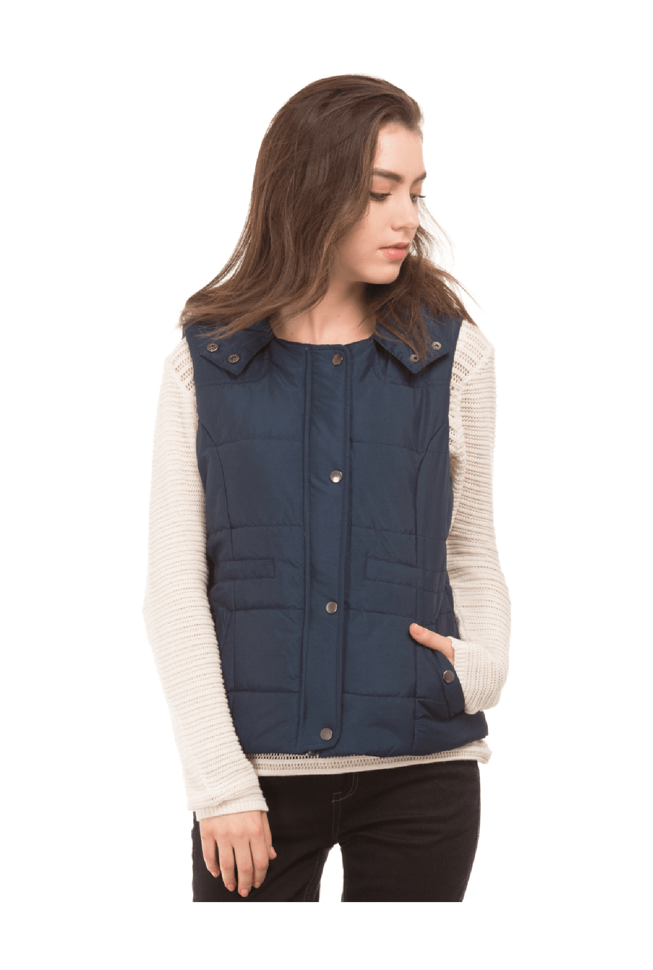 flying machine sleeveless jacket