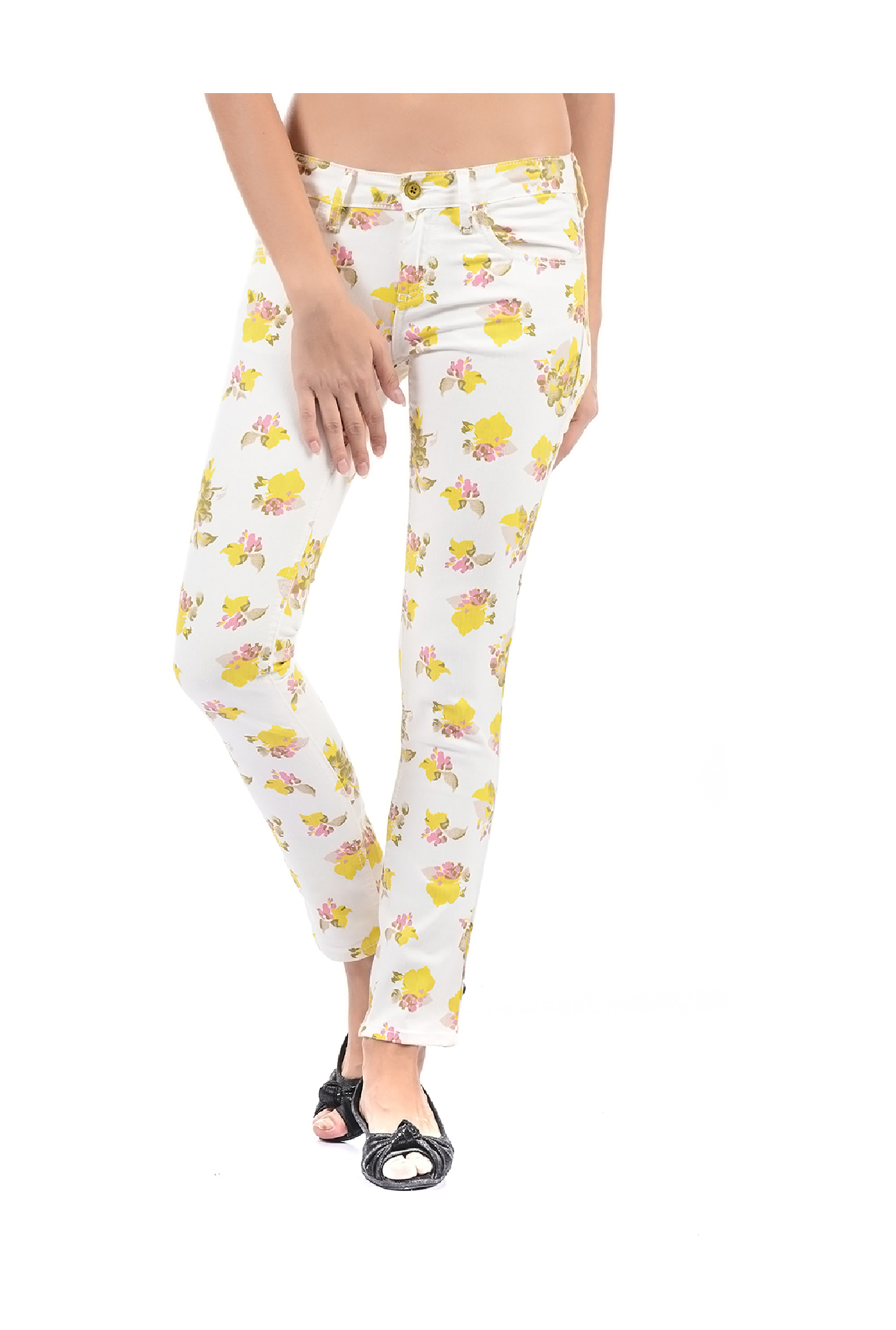 flying machine white jeans