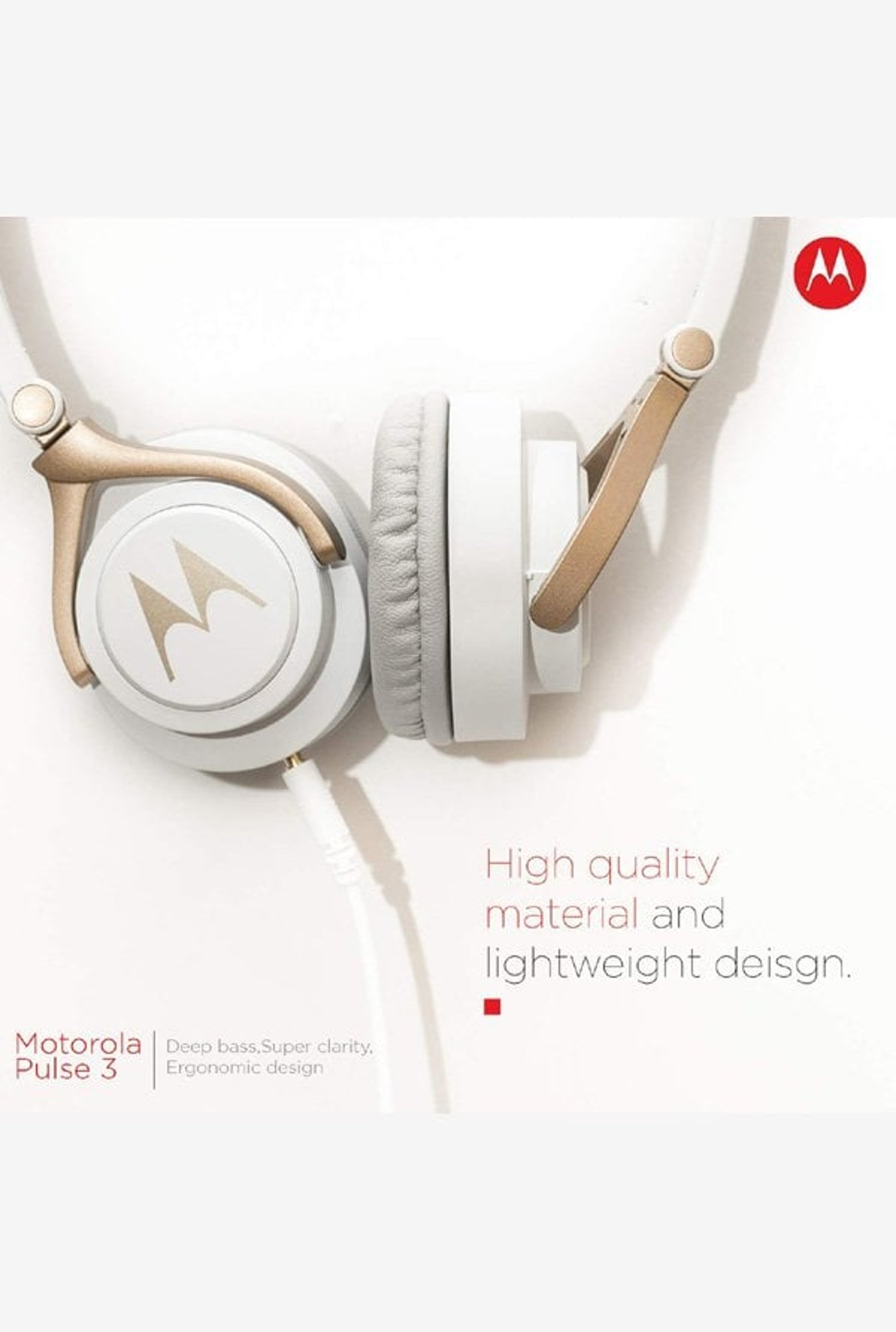 Motorola best sale headphones white