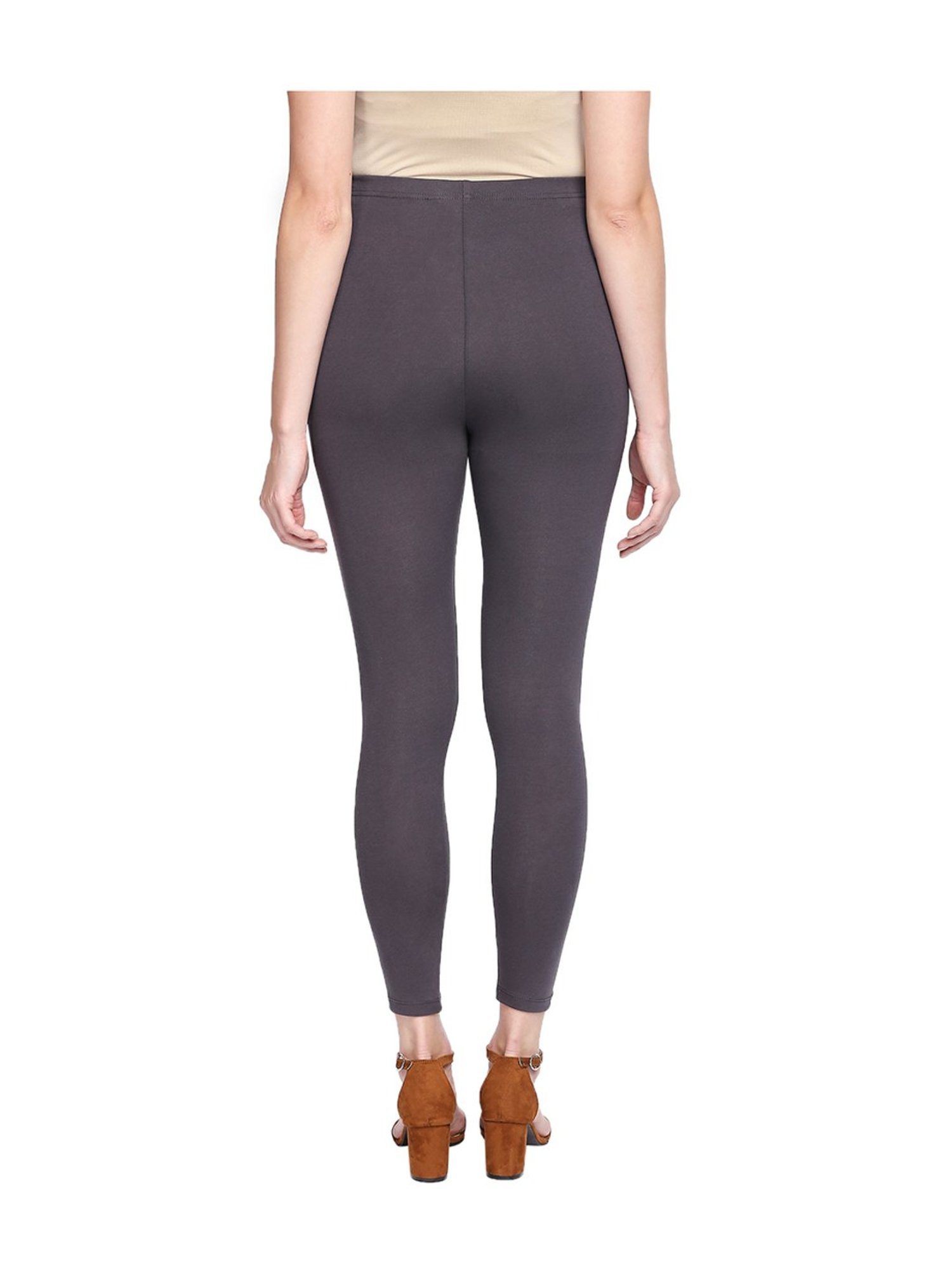 Pantaloons Grey Cotton Leggings 