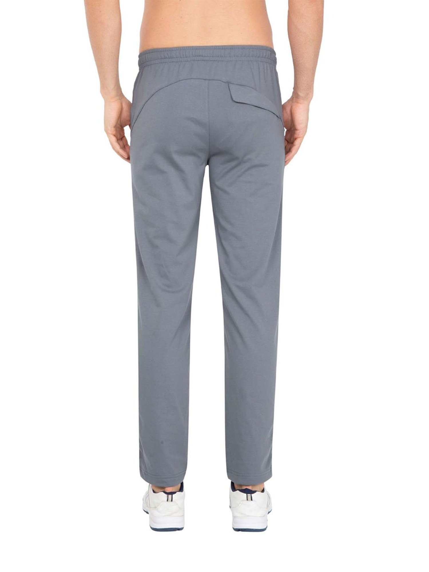 Buy Jockey Men Grey Solid Slim fit Track pants Online at Low