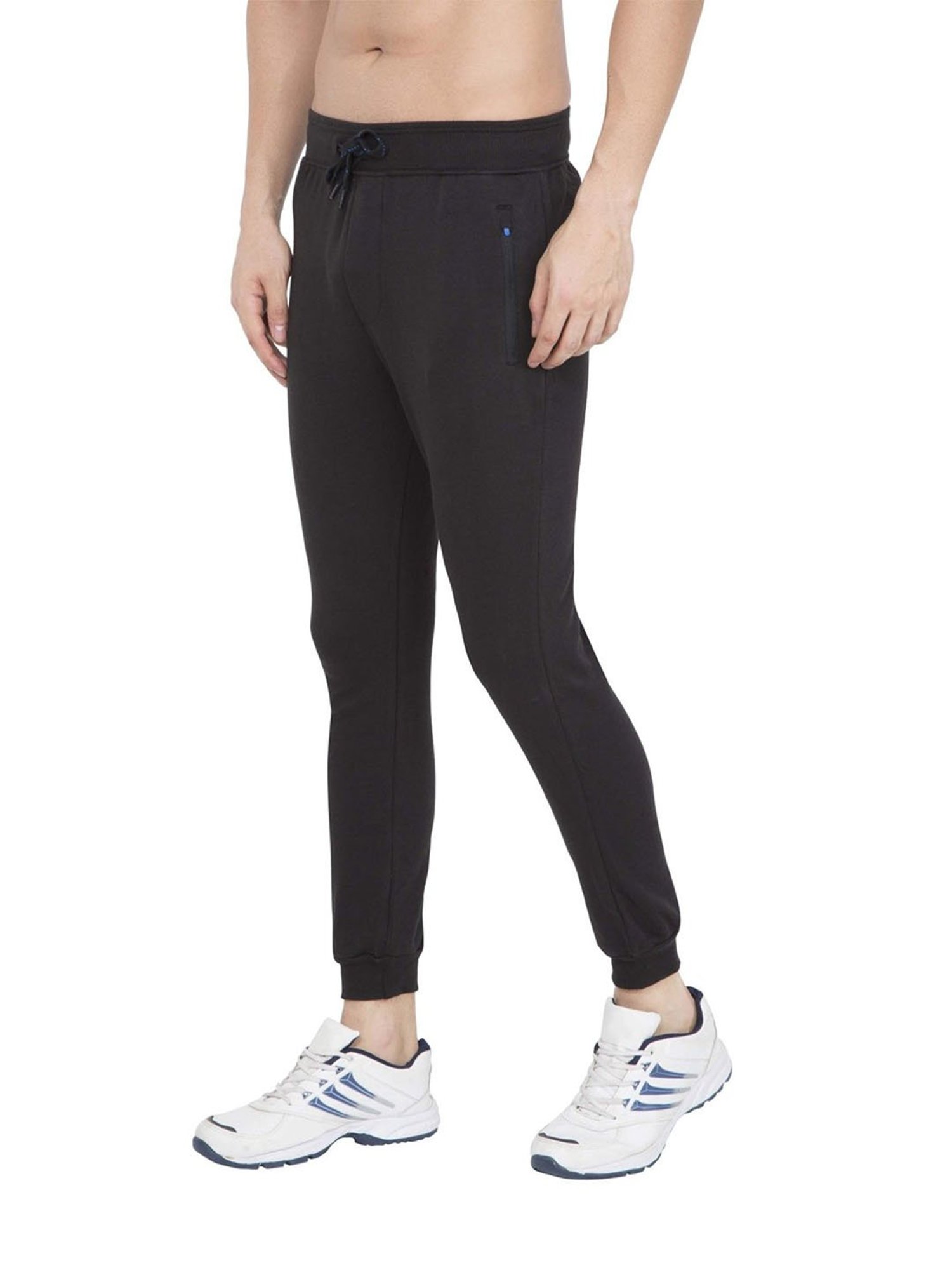 Buy Jockey Blue Mid Rise Slim Fit Joggers for Men Online @ Tata CLiQ