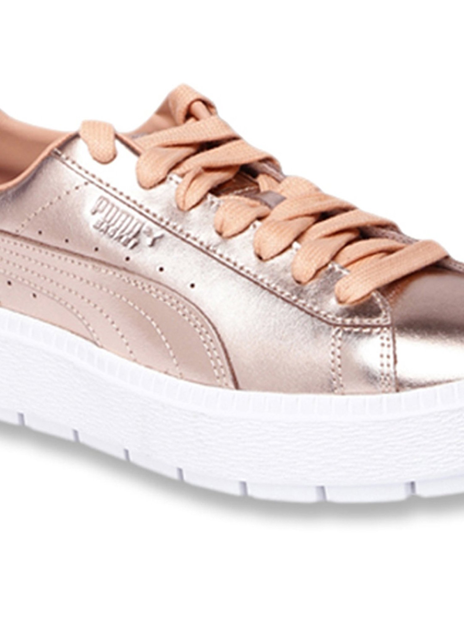 puma shoes rose gold and black