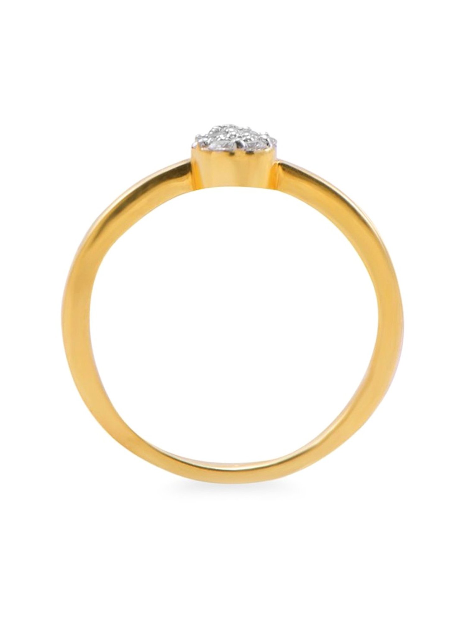 Joyalukkas Pride Diamond Collection 22k Yellow Gold and Diamond Ring :  Amazon.in: Jewellery