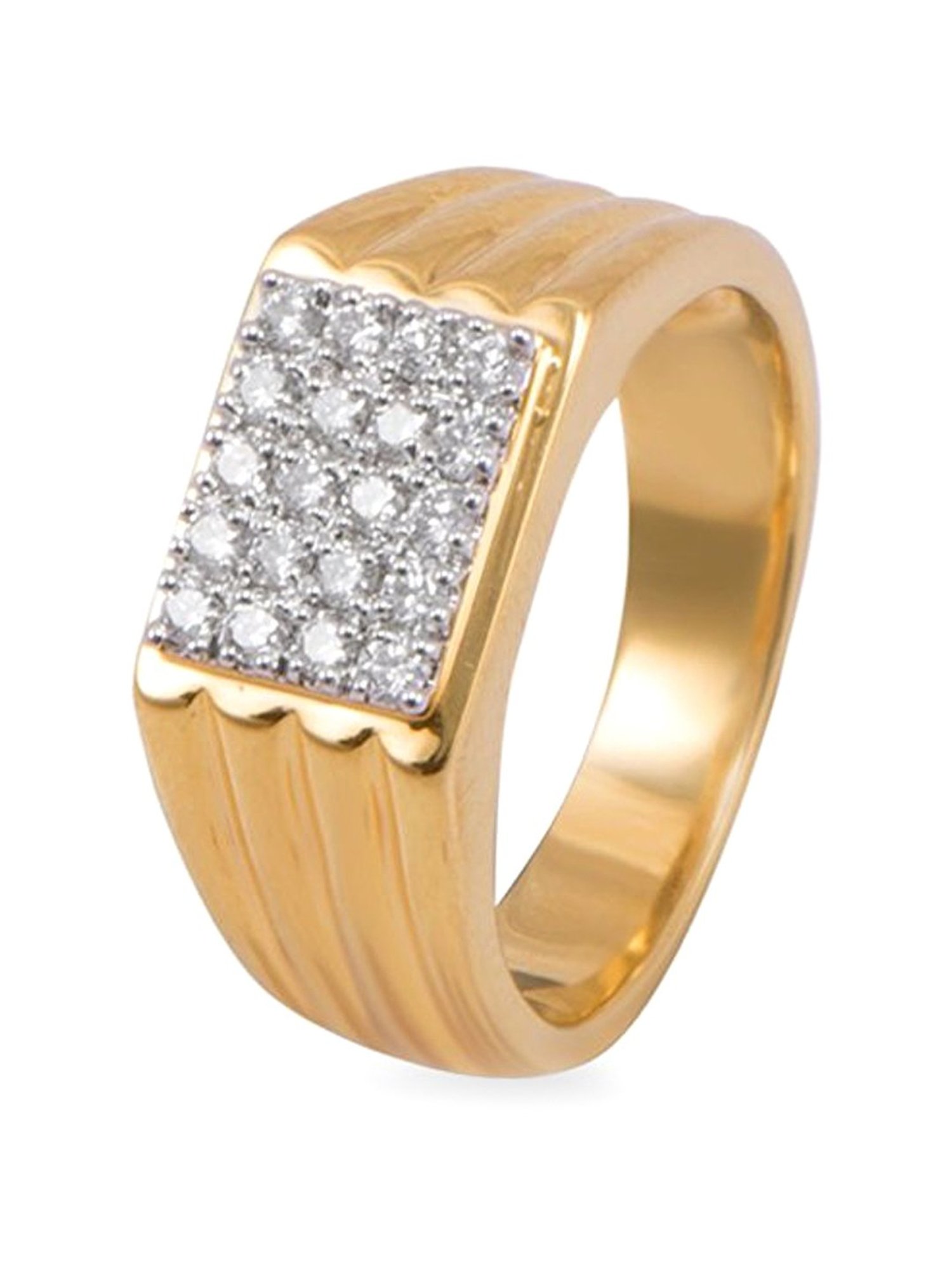 Buy Joyalukkas 18 Kt Gold Diamond Ring Online At Best Prices Tata Cliq