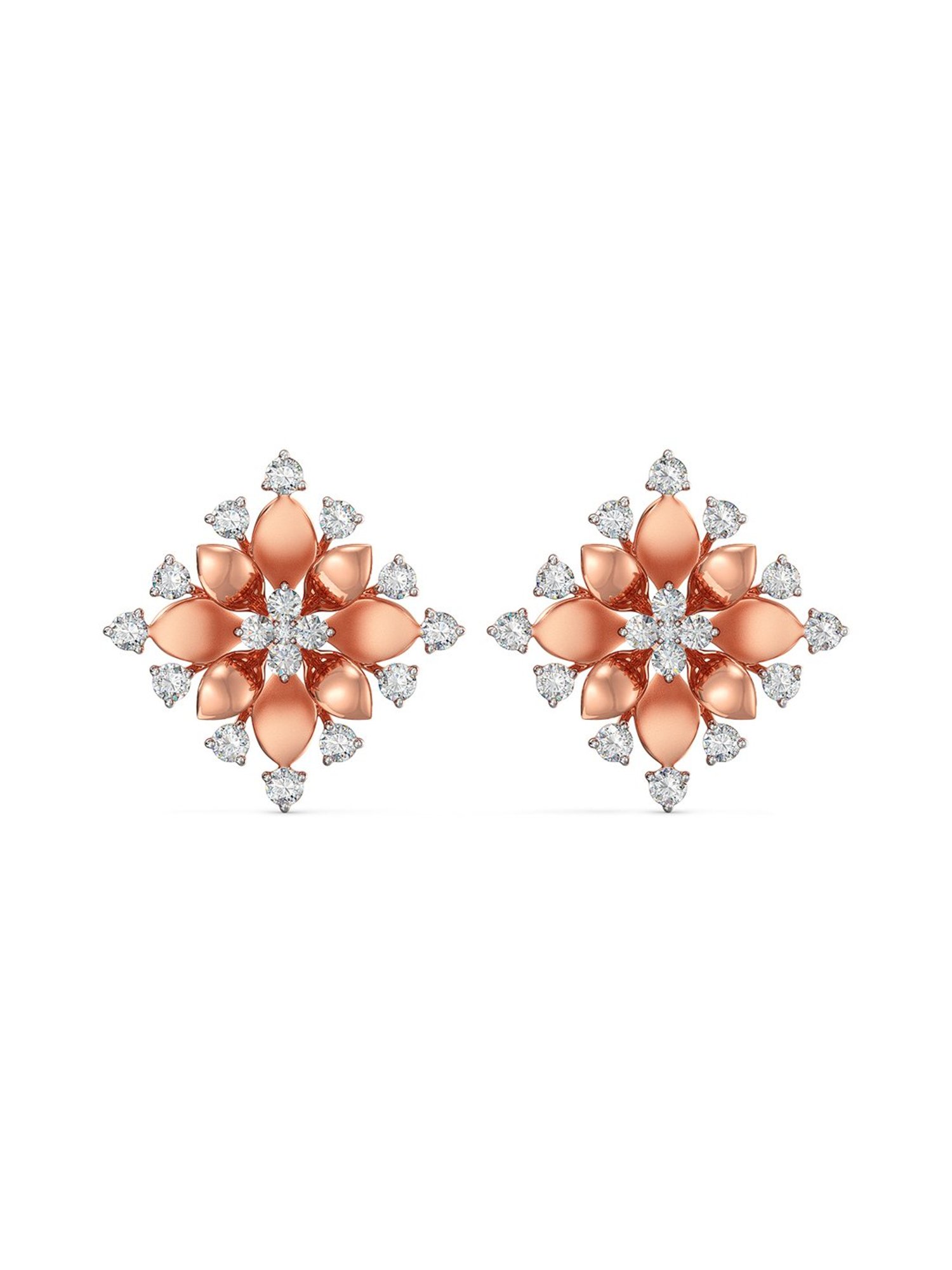 Buy Rose Gold Earrings for Men by Joyalukkas Online