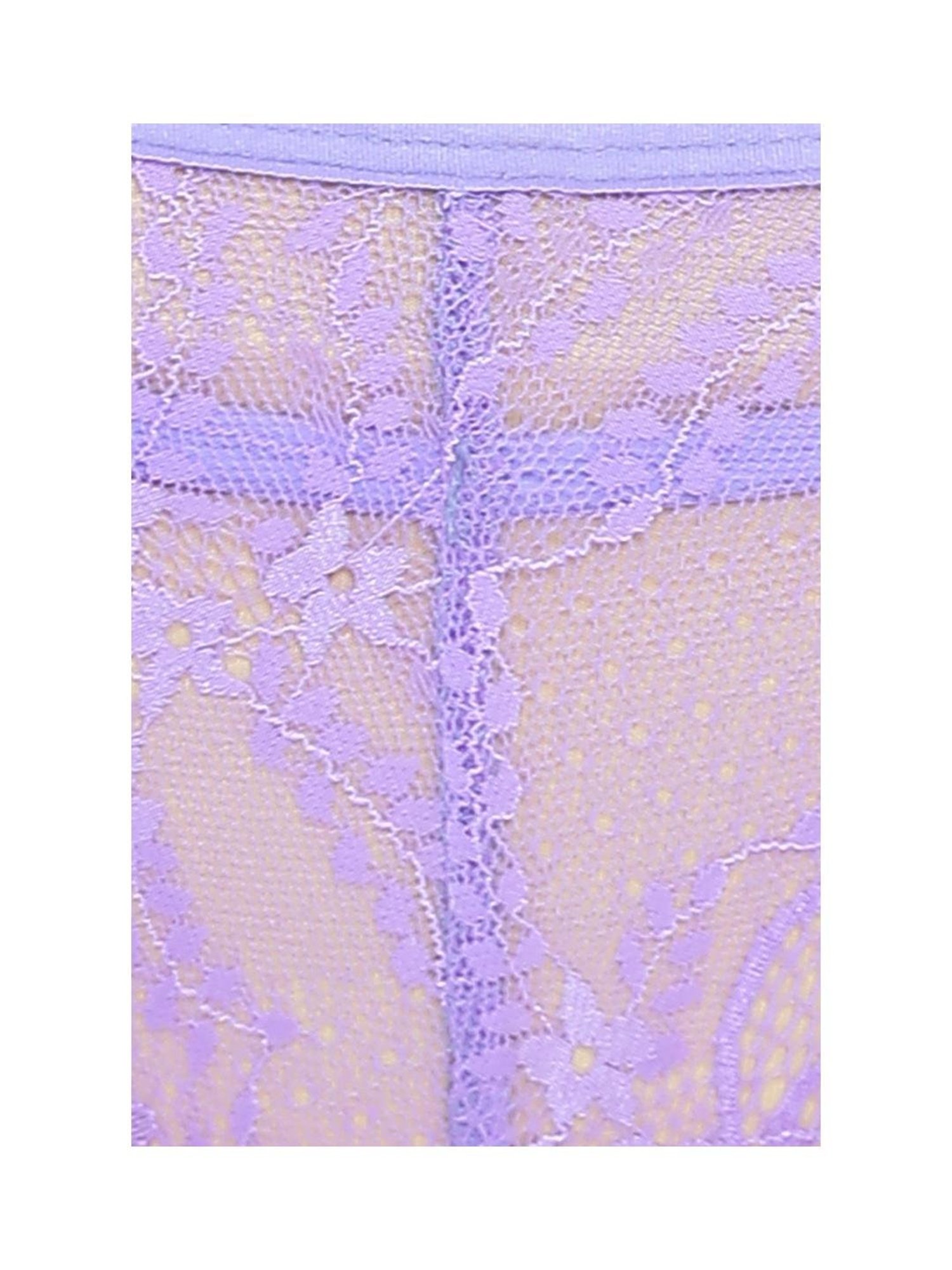 Buy Clovia Purple Lace Bikini Panty for Women Online @ Tata CLiQ