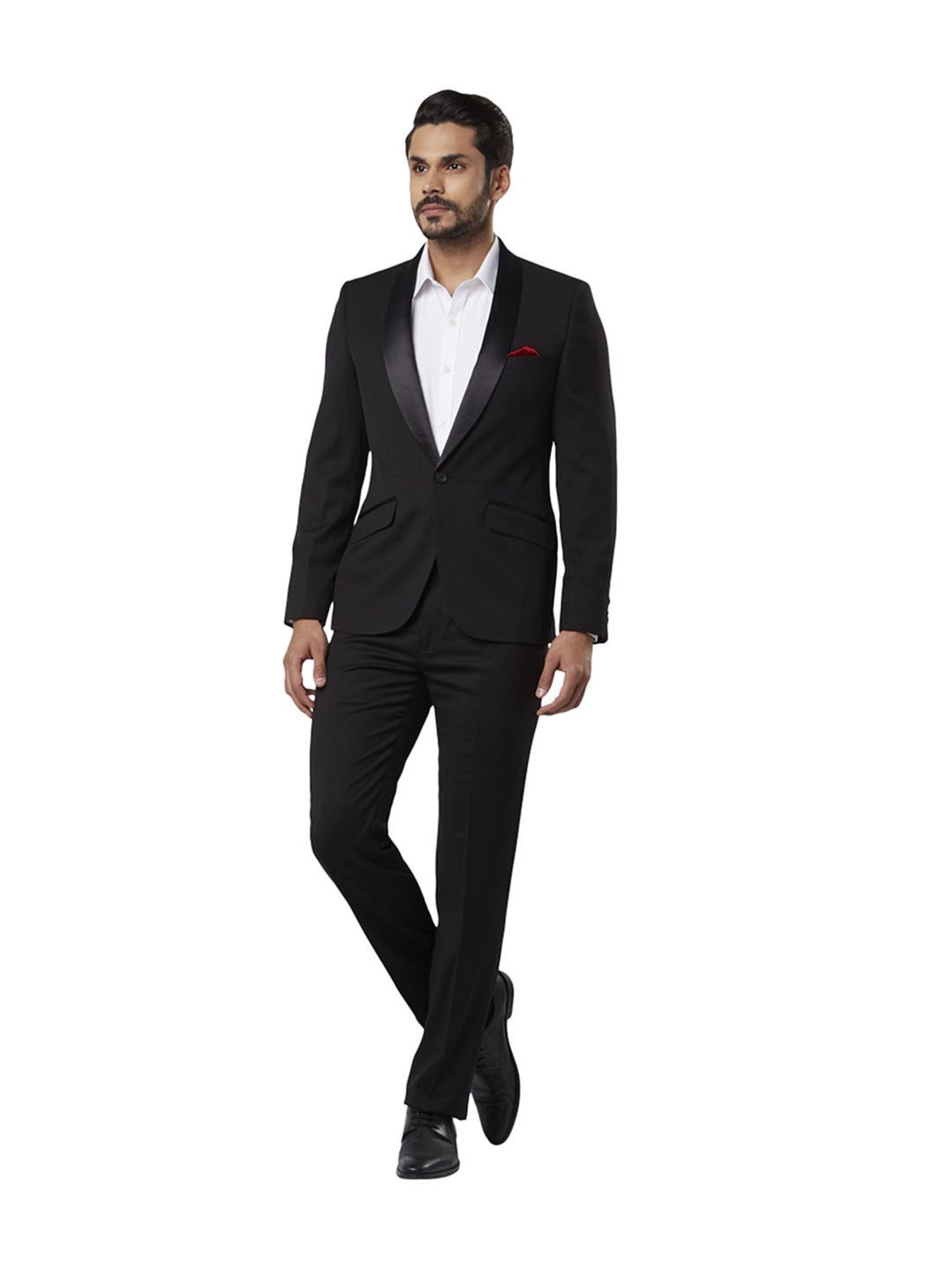 Buy Raymond Black Regular Fit Suit for Men Online  Tata CLiQ