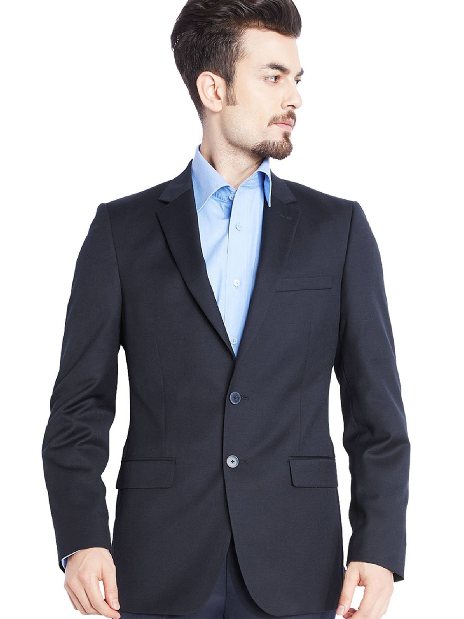 Buy Raymond Blue Regular Fit Wool Blazer for Men Online @ Tata CLiQ