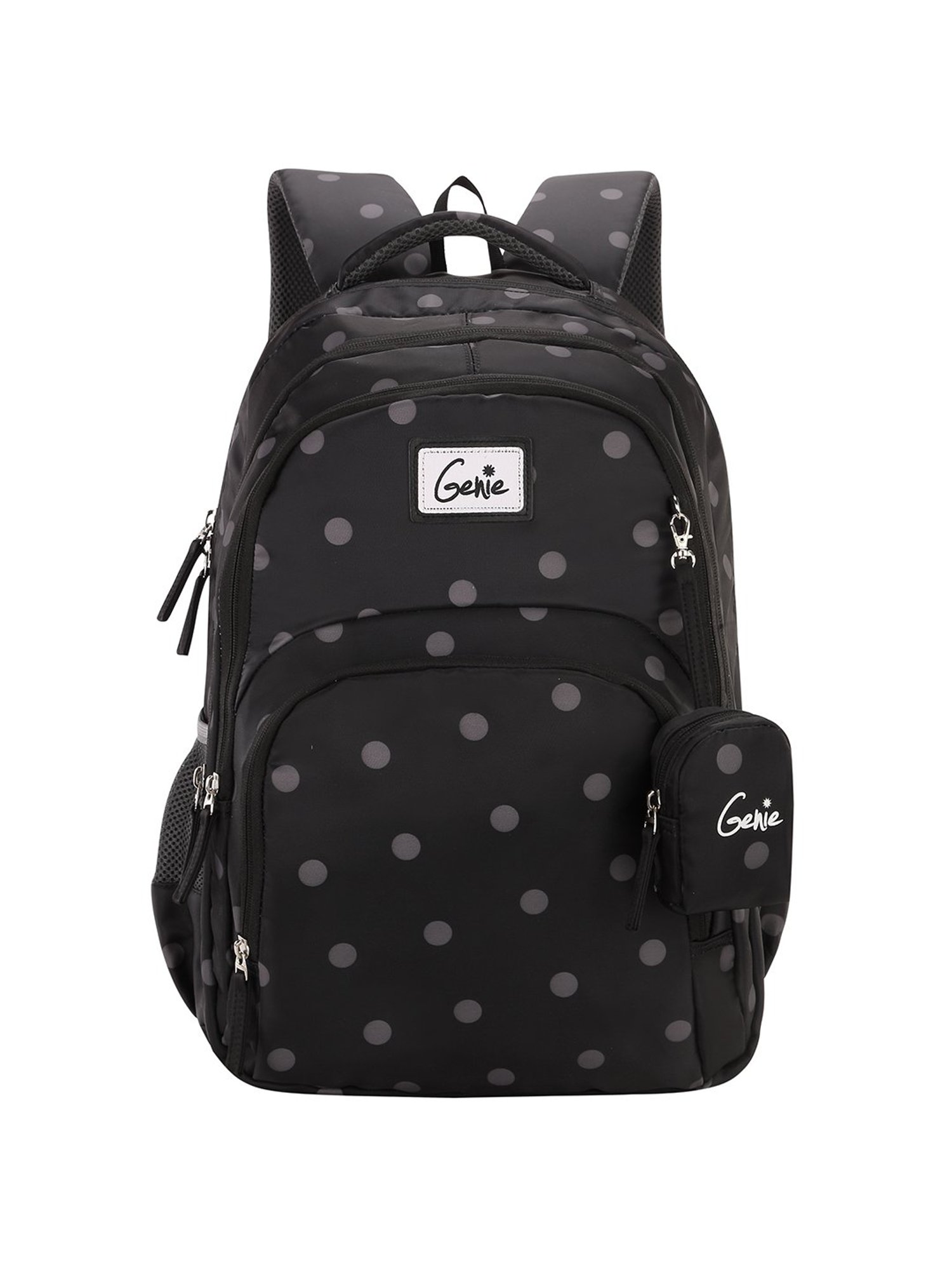 Buy Genie 36 Ltrs Black & White School Backpack Online At Best