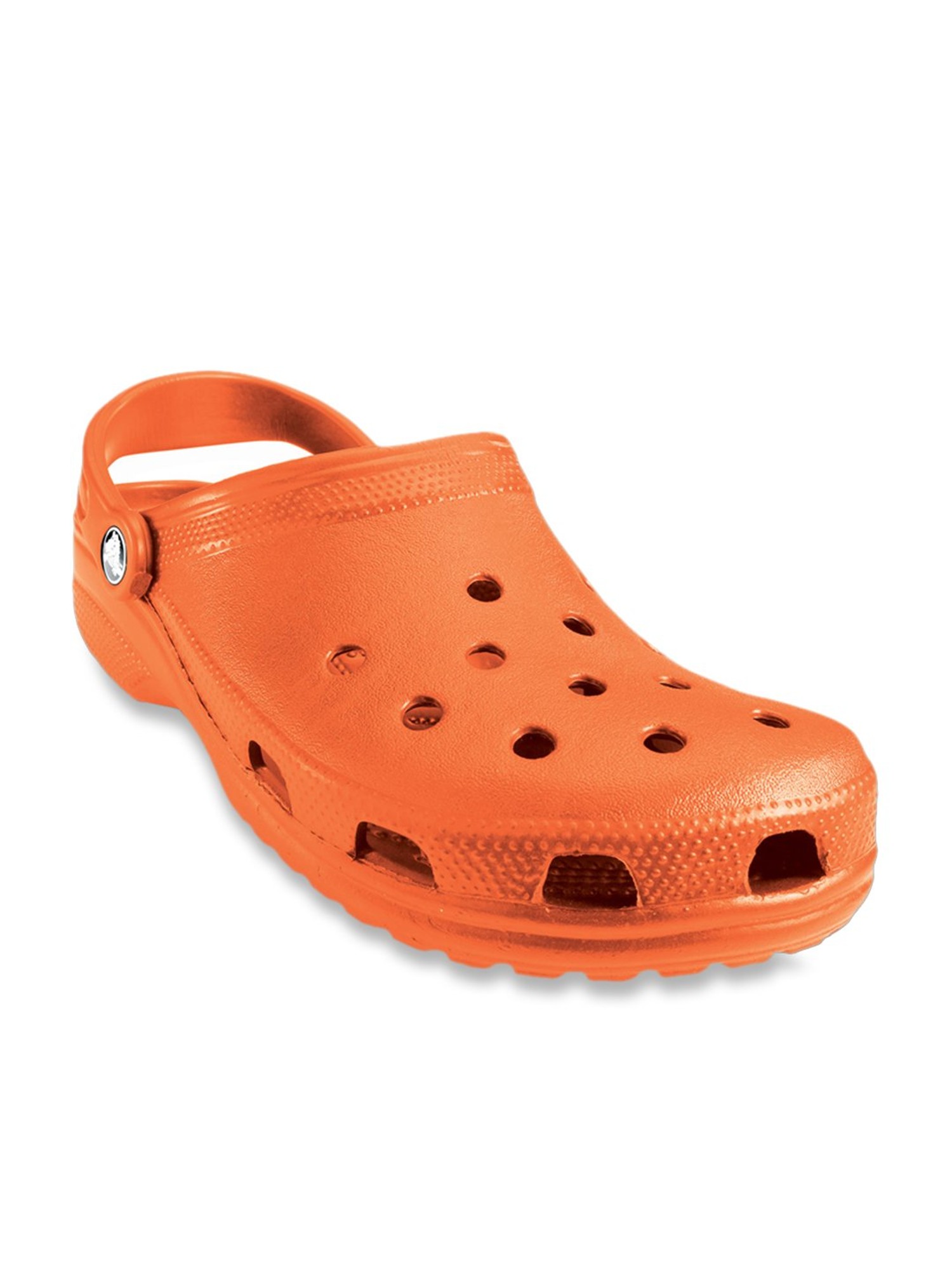 neon orange crocs