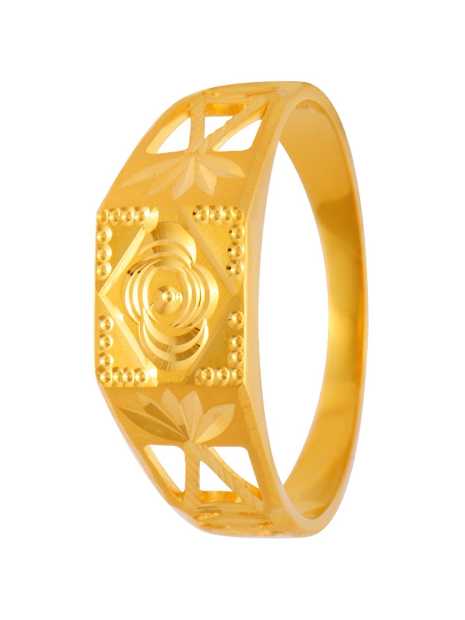 Buy Men's Designer Gold Rings from PC Chandra Jewellers