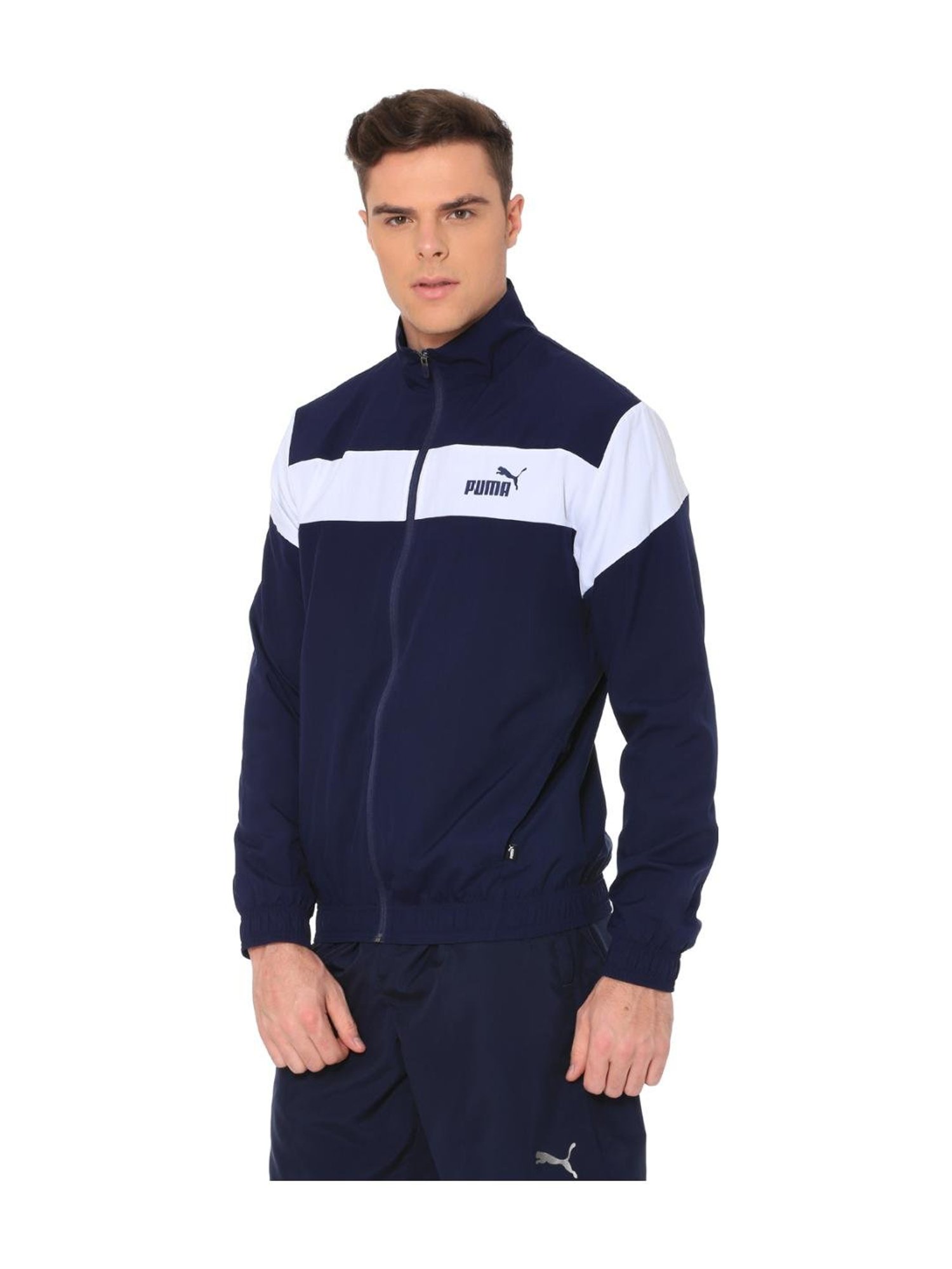 navy blue puma tracksuit