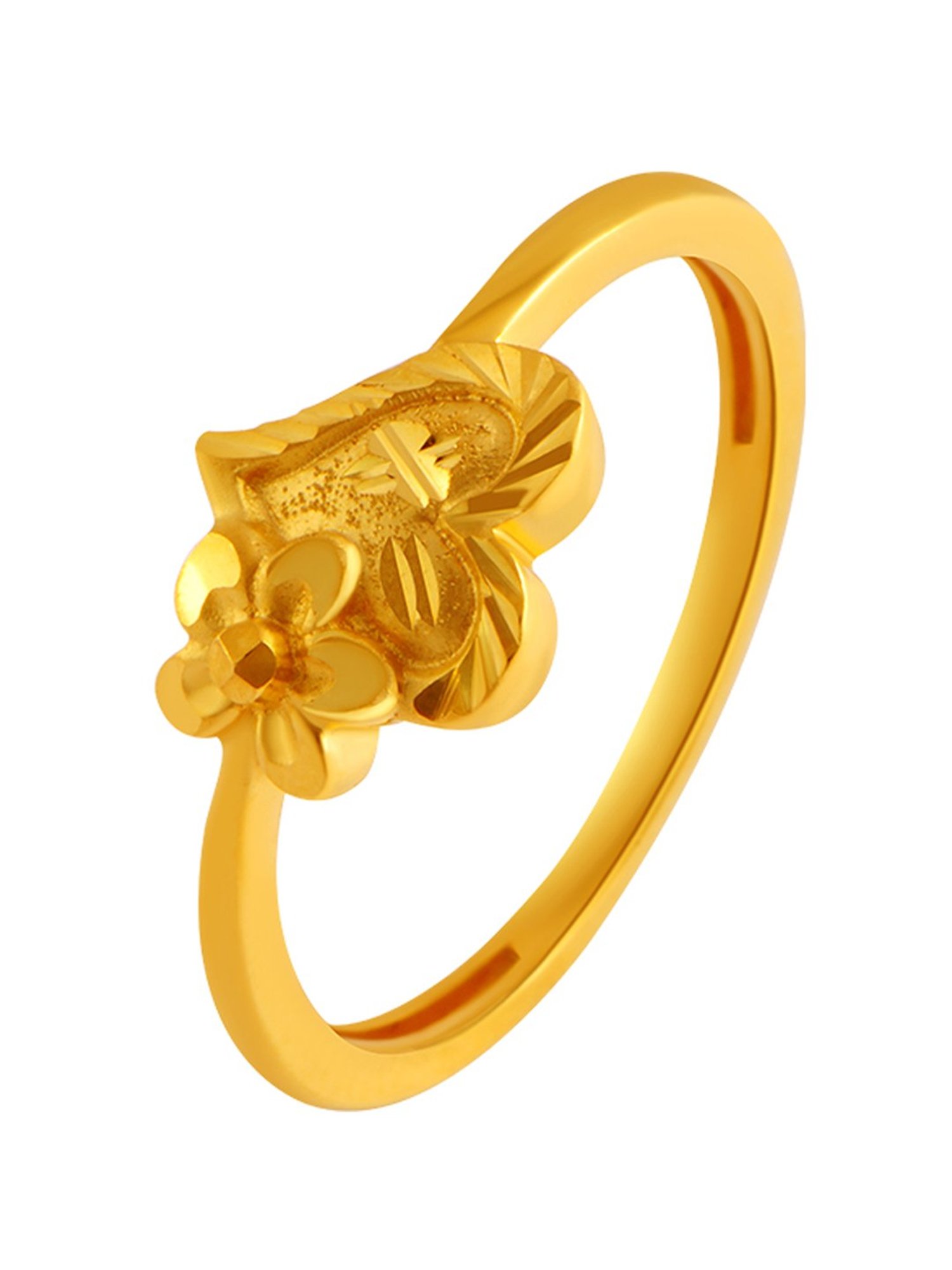18K Double Hearts Gold Ring from PC Chandra Jewellers