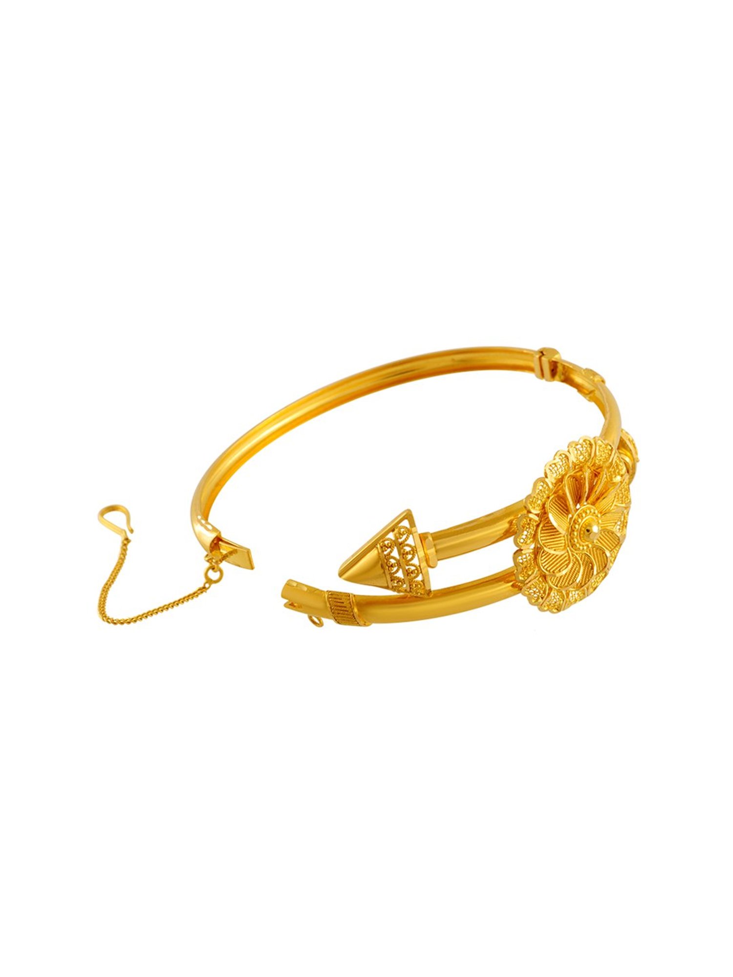 P.C. Chandra Jewellers 18KT (750) Yellow Gold Online Exclusive Bracelet for  Women and Girls - 2.1 Grams : Amazon.in: Fashion