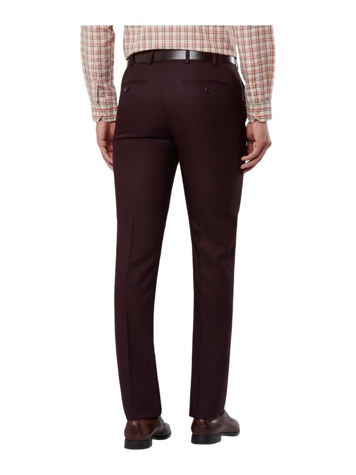 Peter England Formal Trousers  Buy Peter England Men Maroon Solid Slim Fit Formal  Trouser Online  Nykaa Fashion
