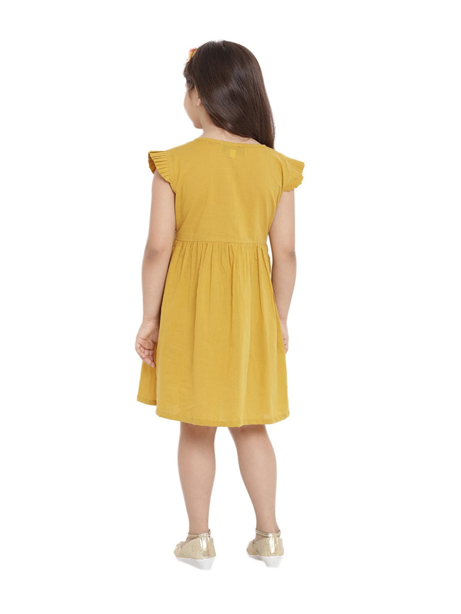 kids mustard dress