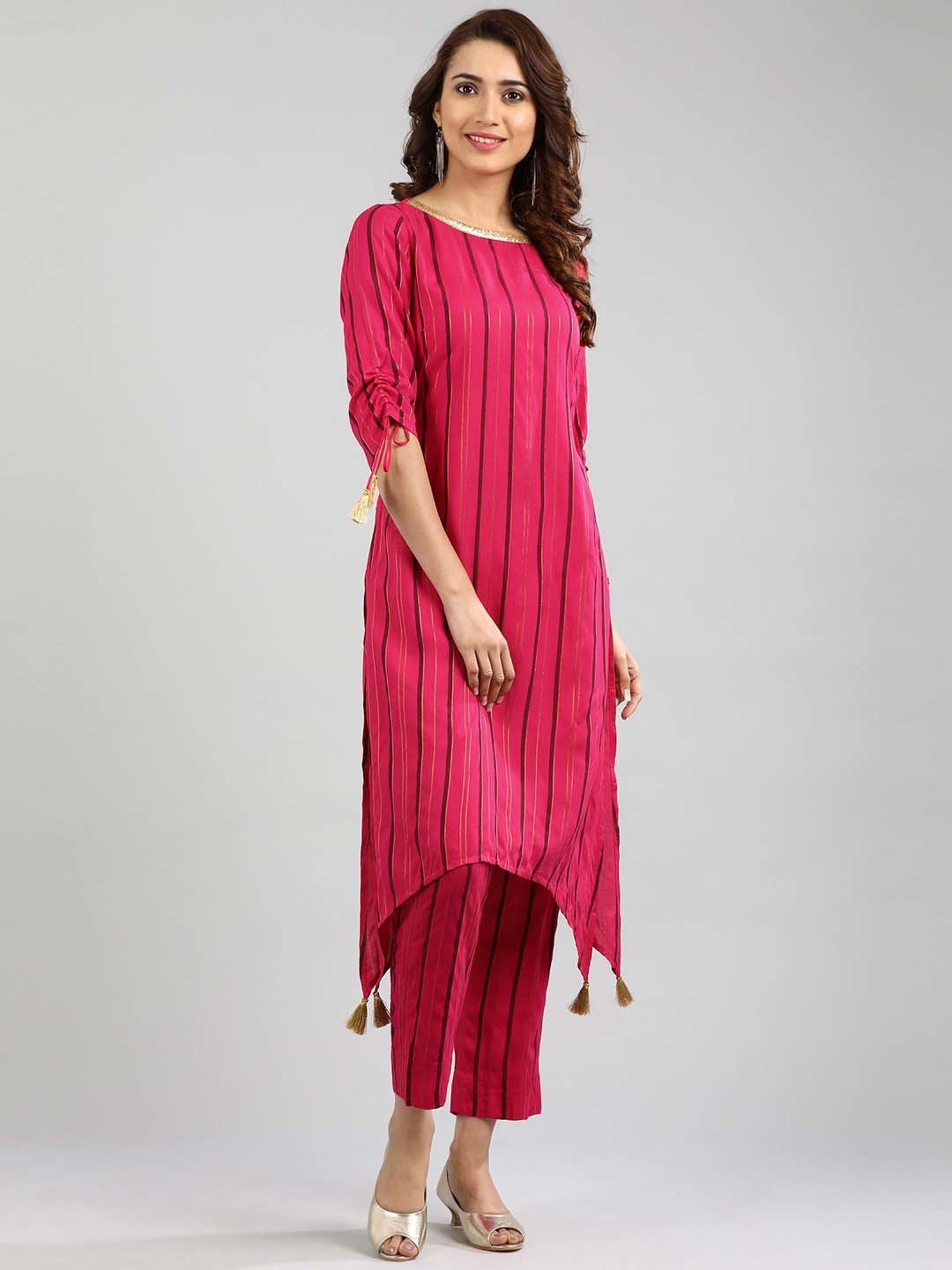 High low Kurti Cutting and Stitching/ Up Down Frock With Frill Neck/ Raksha  Bandhan Special -3 Dress Raksha Bandhan special… | Instagram