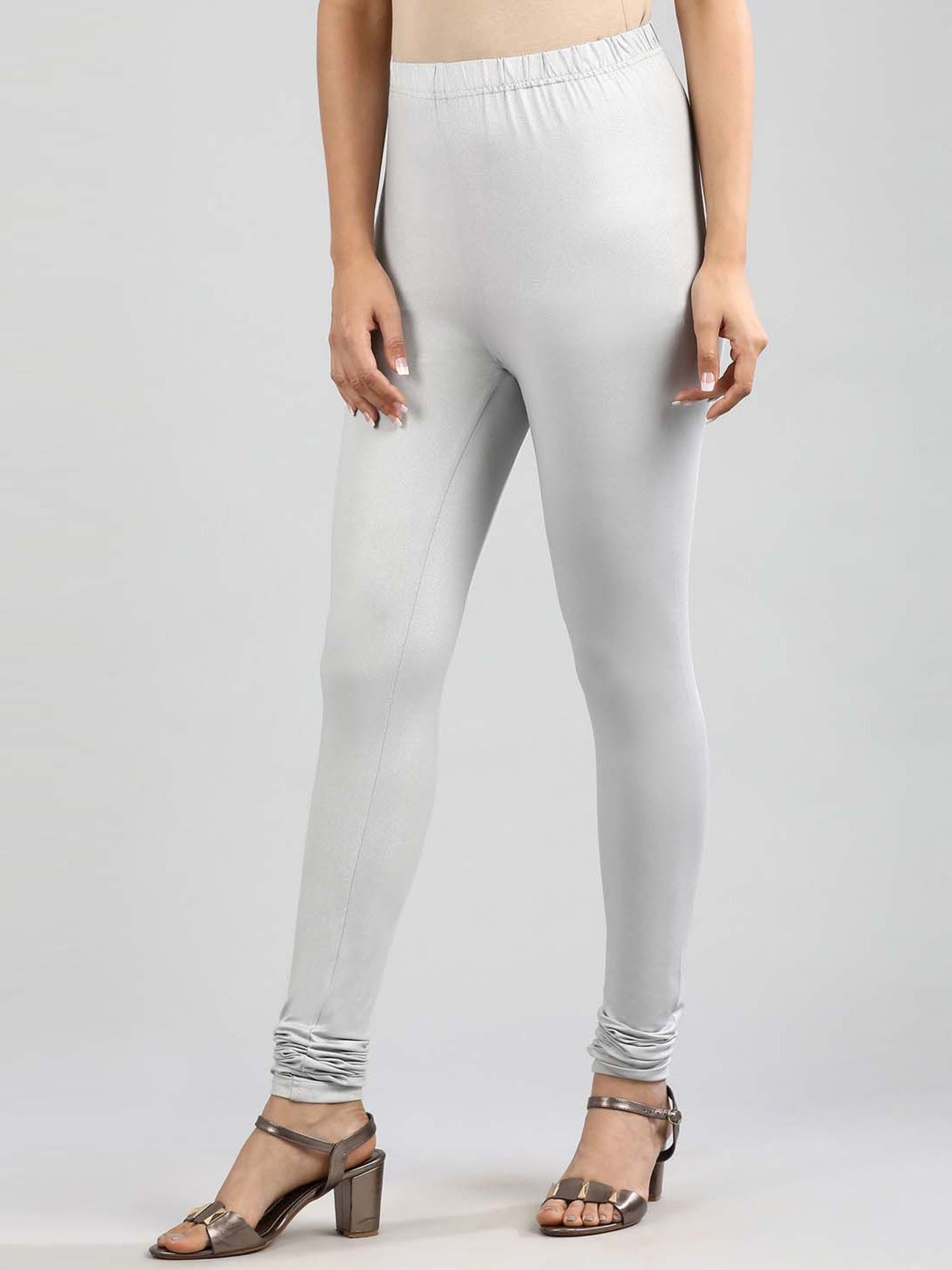 Aurelia Off-White Cotton Leggings