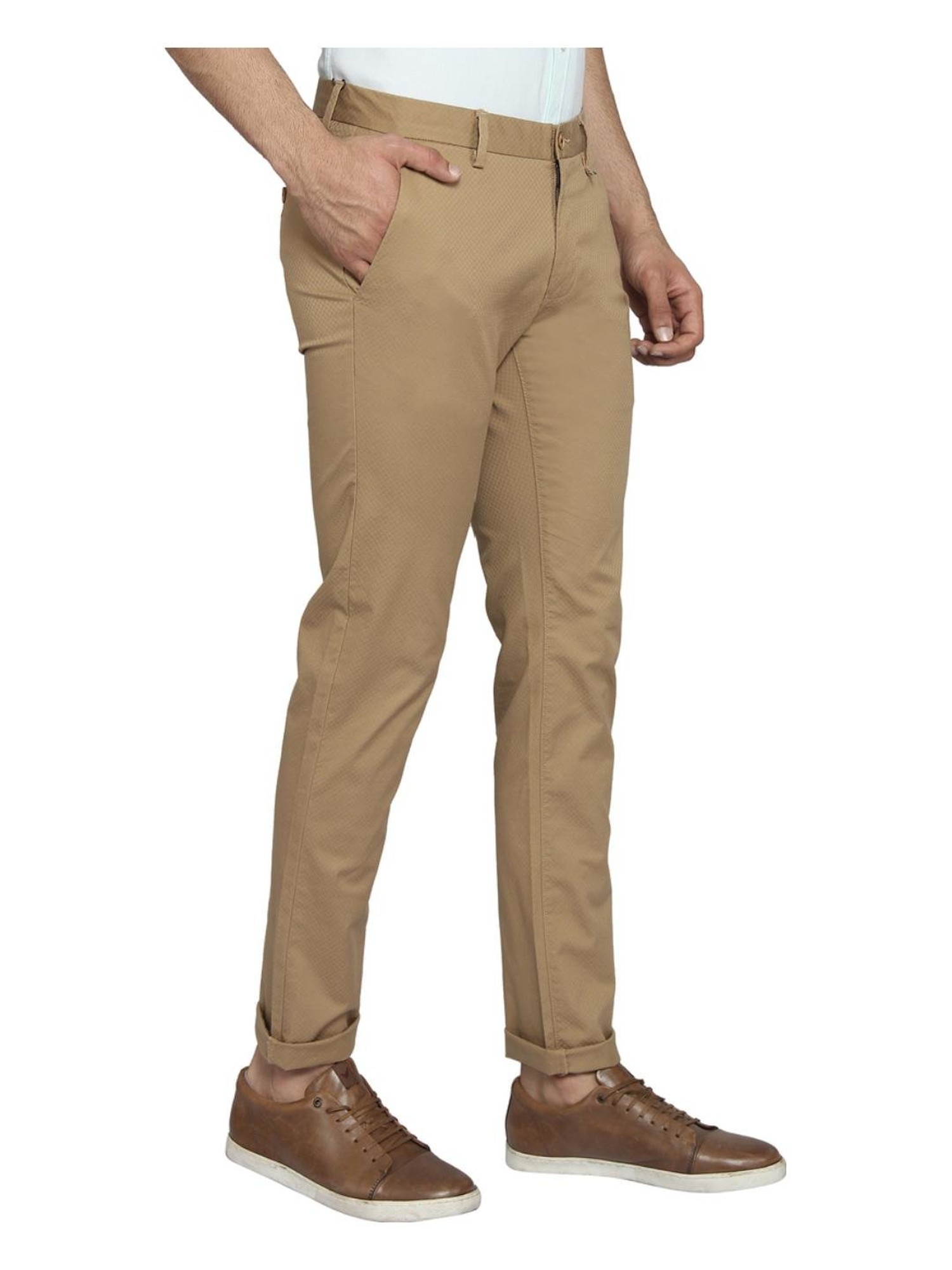 Buy blackberrys Mens Formal B91 Skinny Fit Stretchable Trousers Beige at  Amazonin