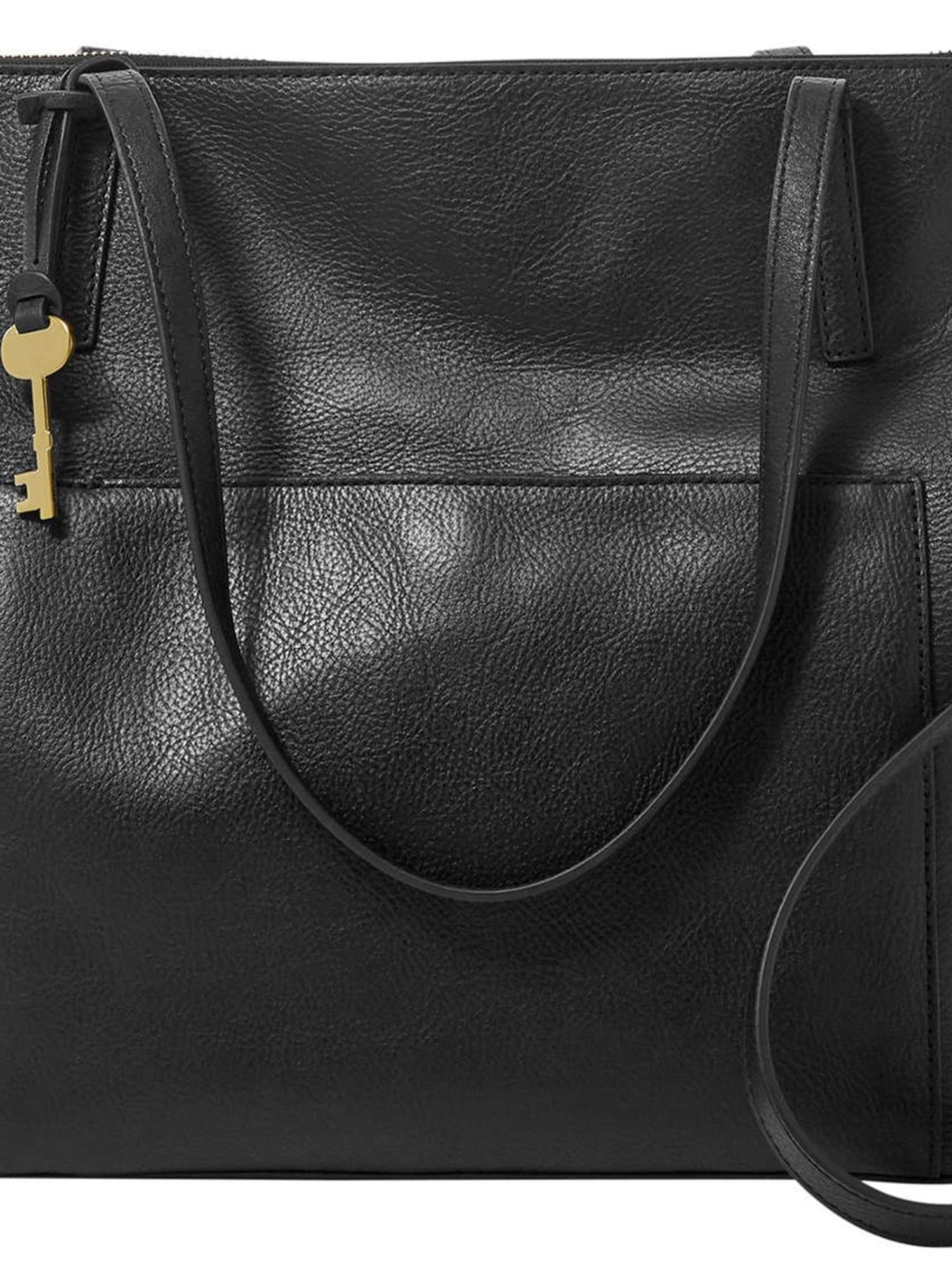 Buy Fossil Evelyn Black Solid Medium Tote Bag For Women At Best