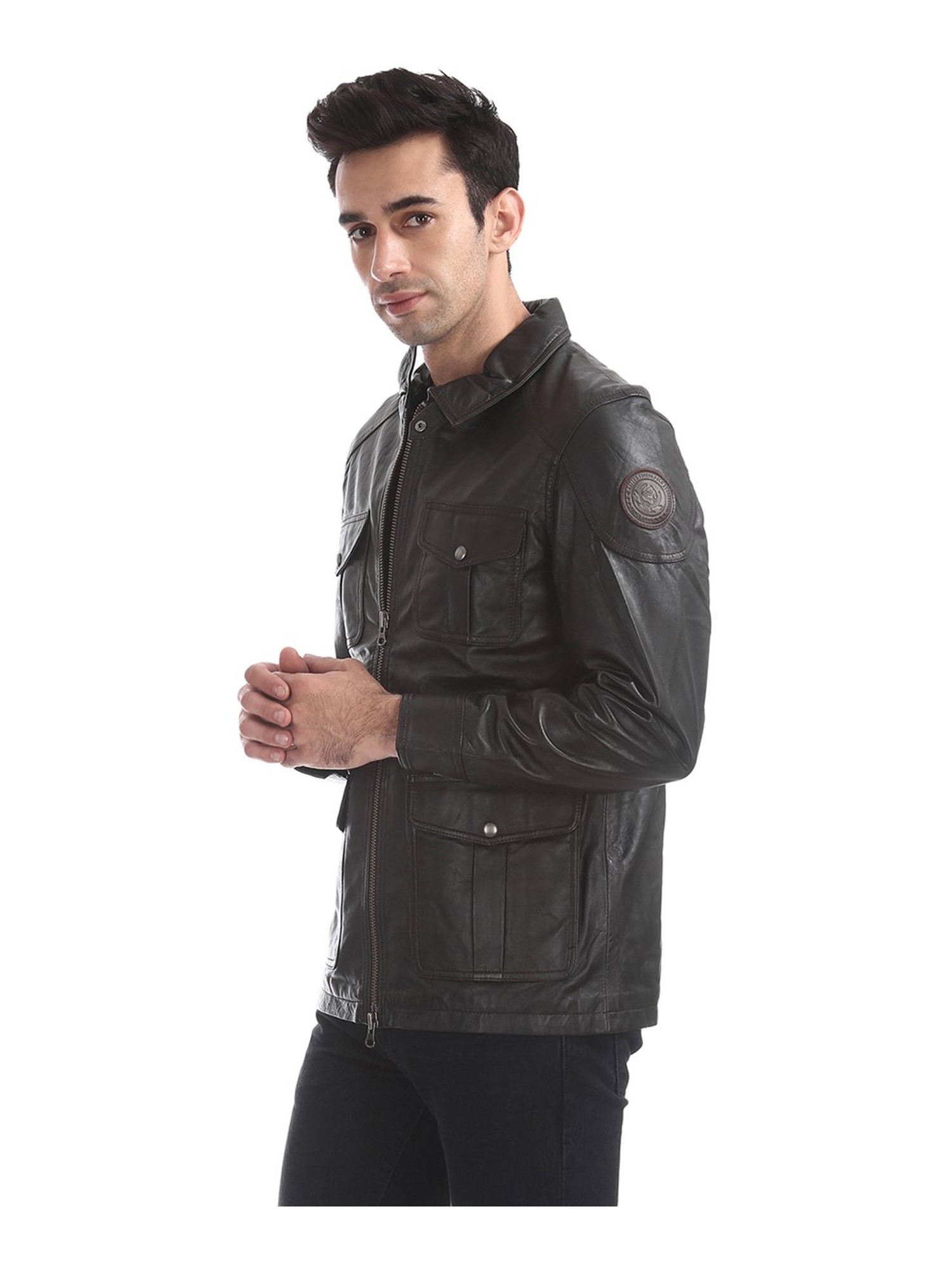 Buy U.S. Polo Assn. Men Black Solid Leather jacket Online at Low Prices in  India - Paytmmall.com