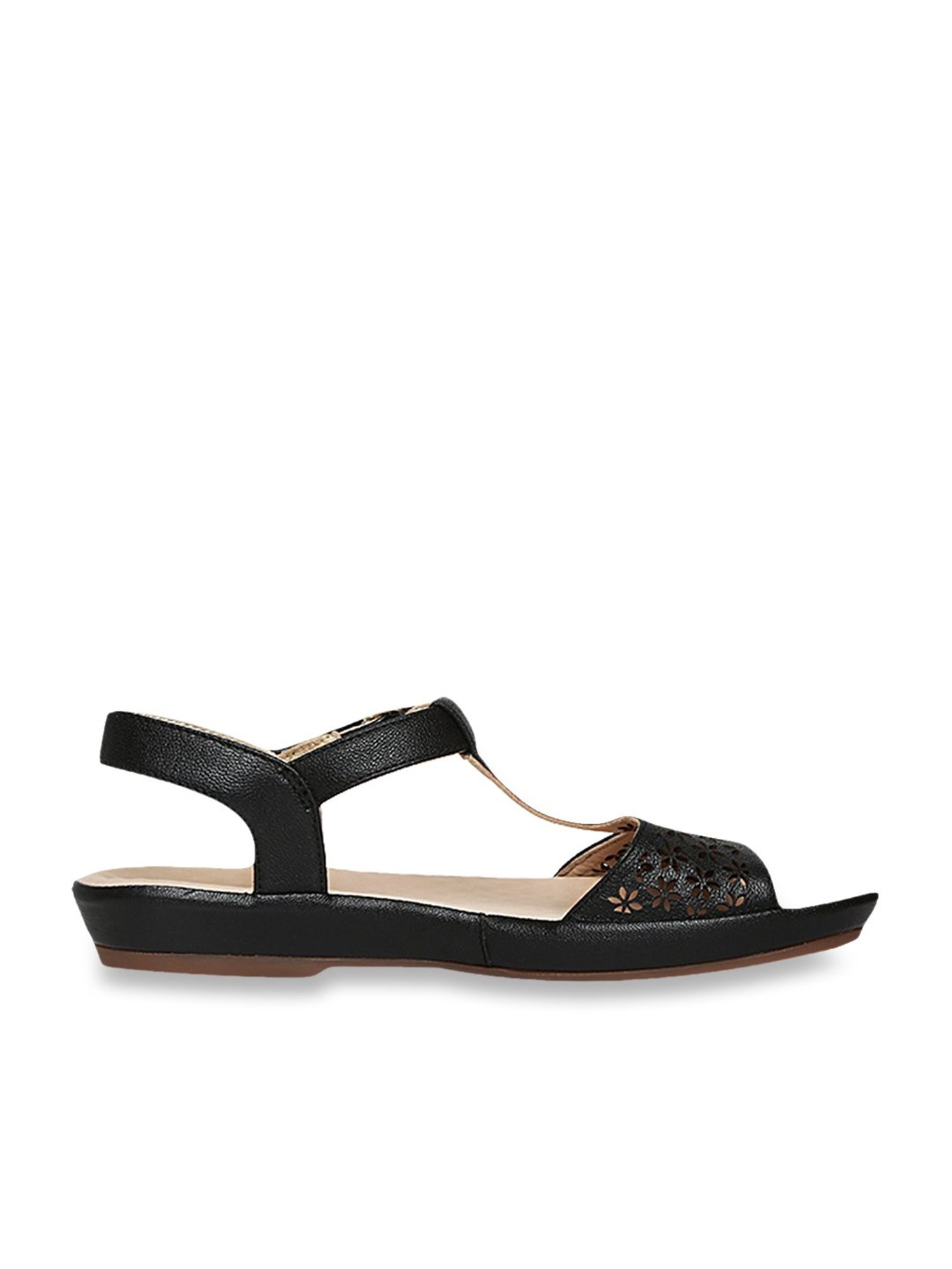 Buy Shoetopia Women's Black Ankle Strap Sandals for Women at Best Price @  Tata CLiQ