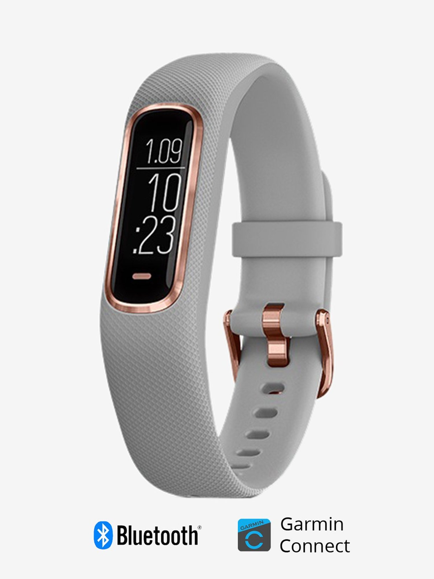 Buy Garmin Vivosmart 4 Fitness Tracker Rose Gold Grey Online At Best Price Tata CLiQ