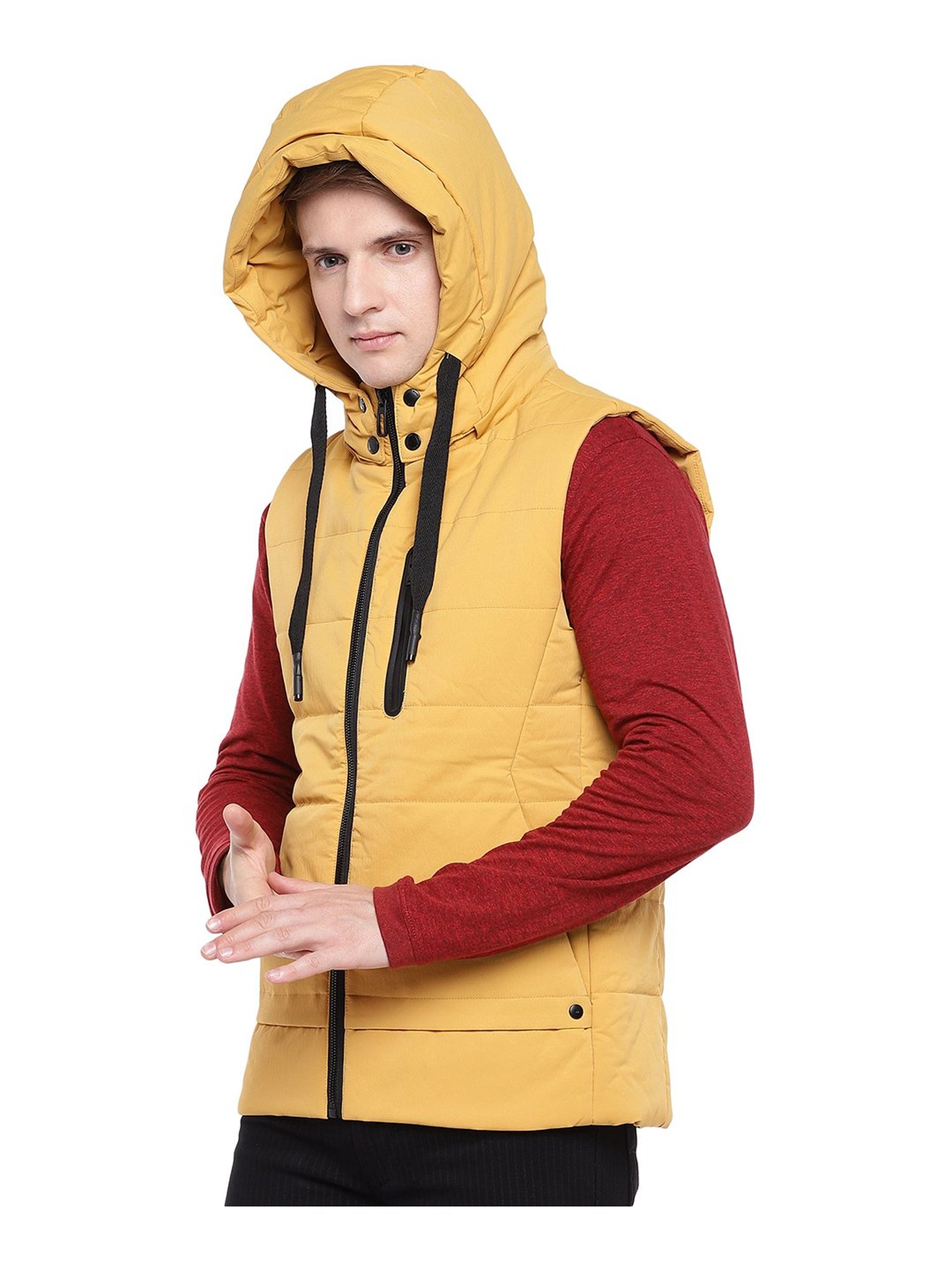 half jacket yellow colour