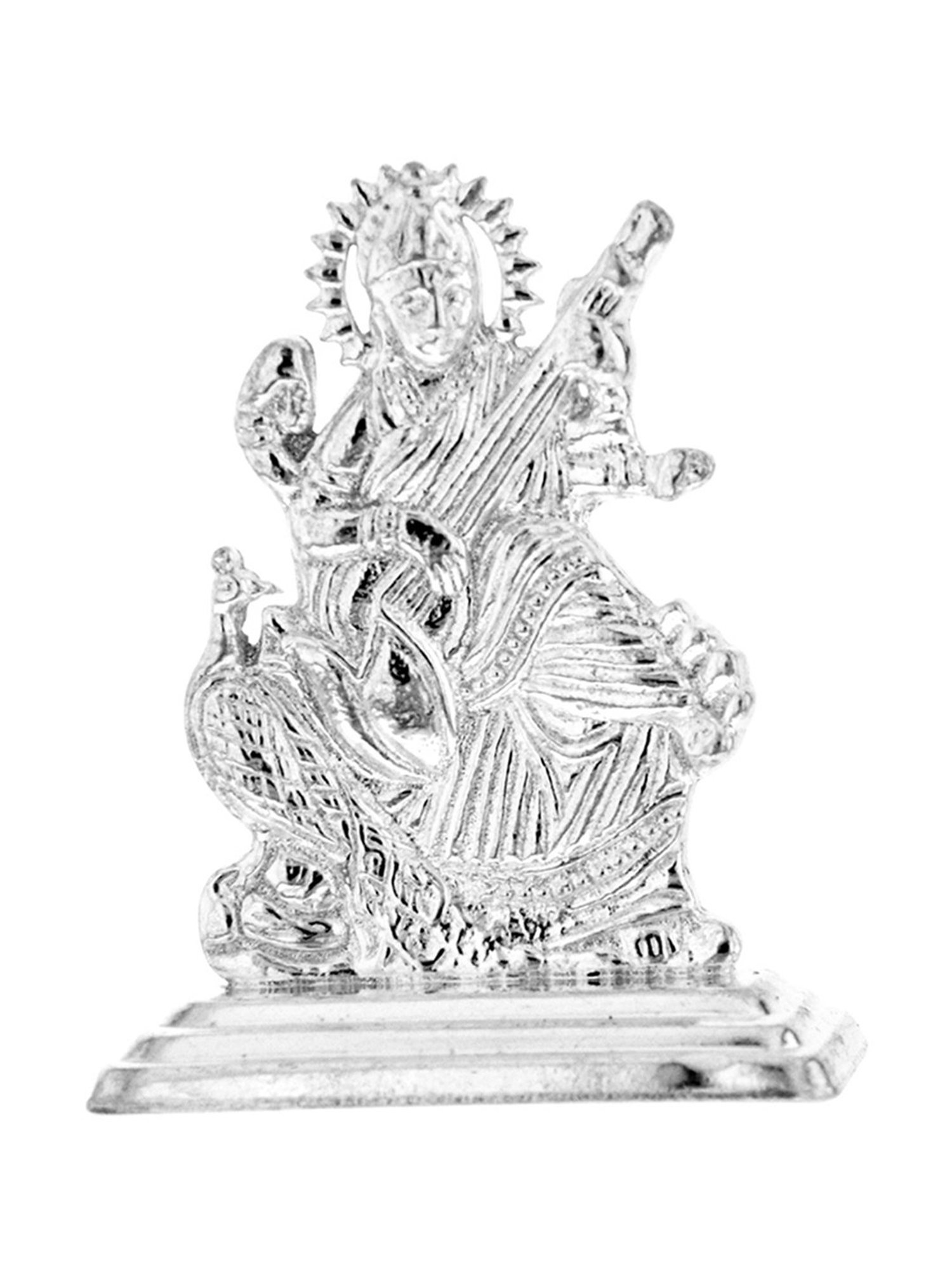 Buy Sri Jagdamba Pearls Saraswati Silver Divine Idol Online At