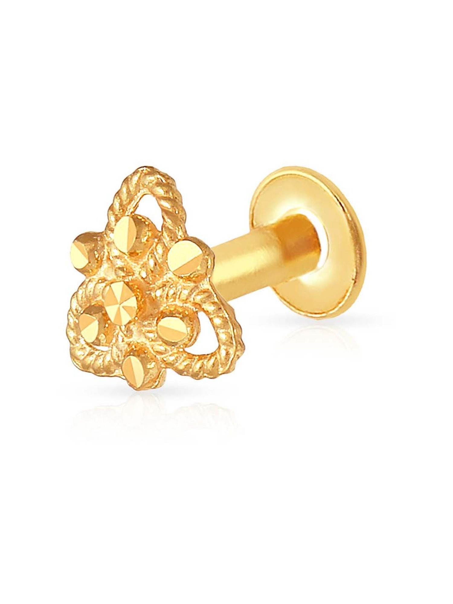 Rosy Diamond and Gold Nose Pin