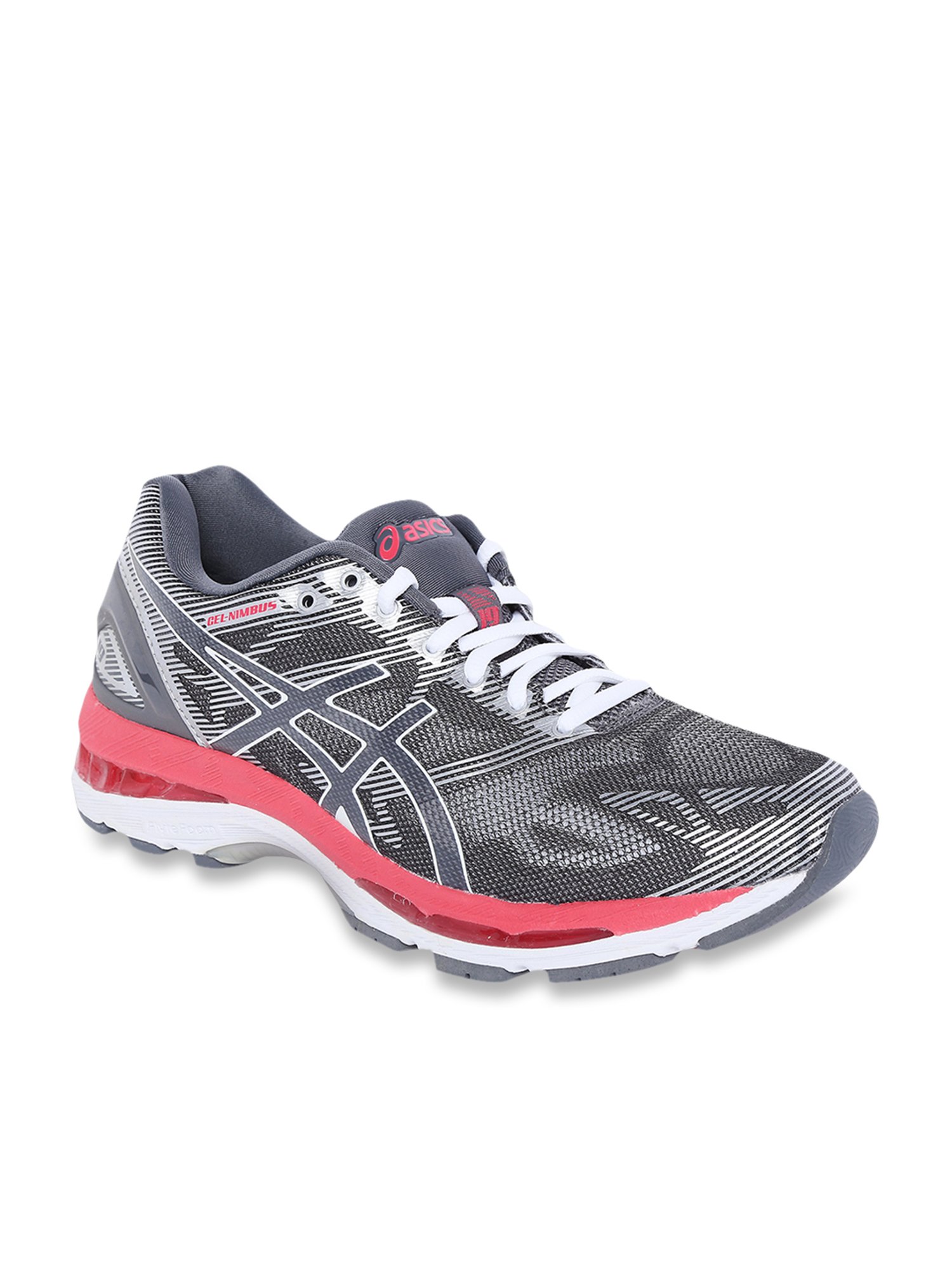 Buy Asics Gel Nimbus 19 Carbon Grey Running Shoes for Women at