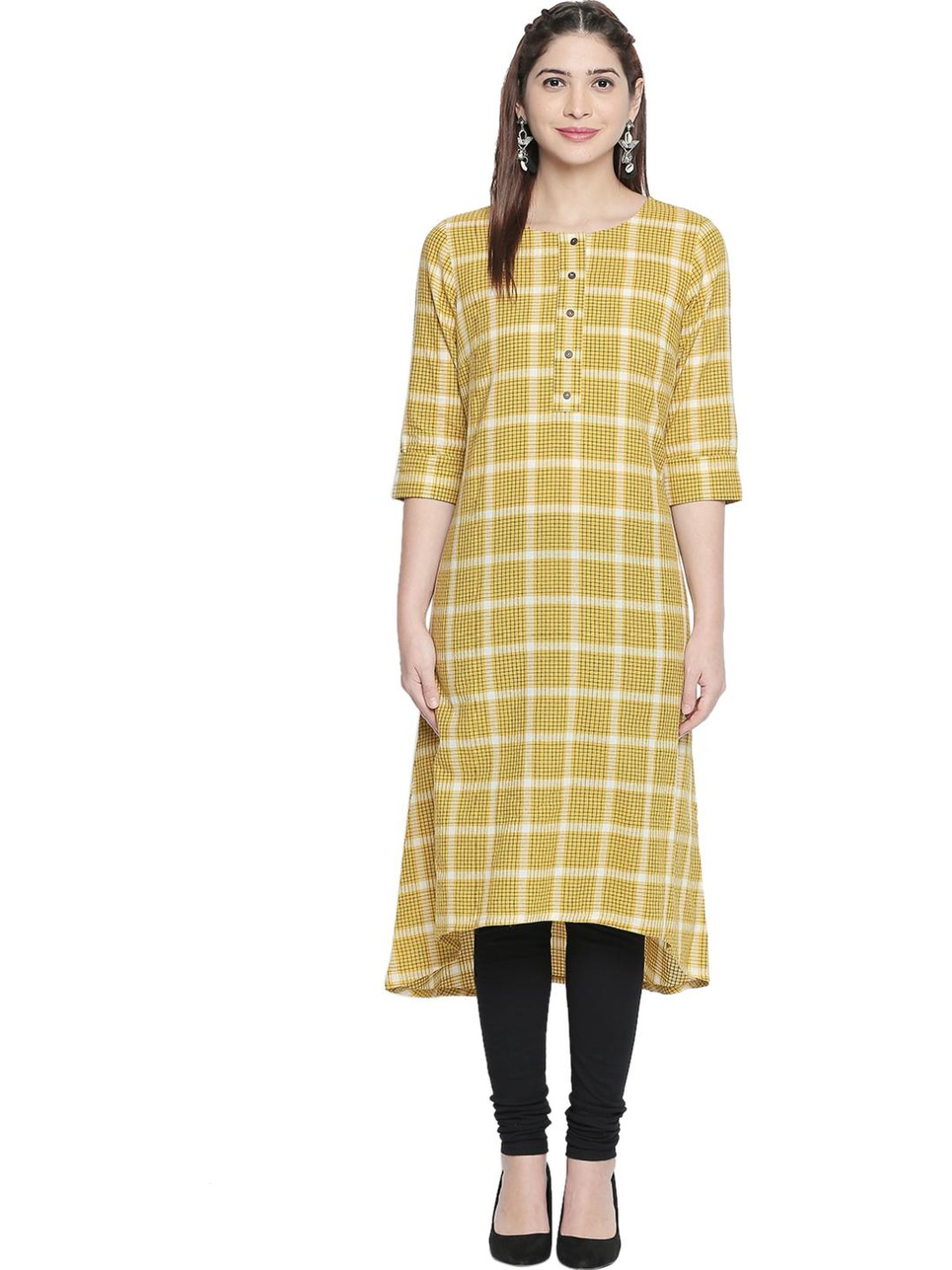 rangmanch yellow kurti