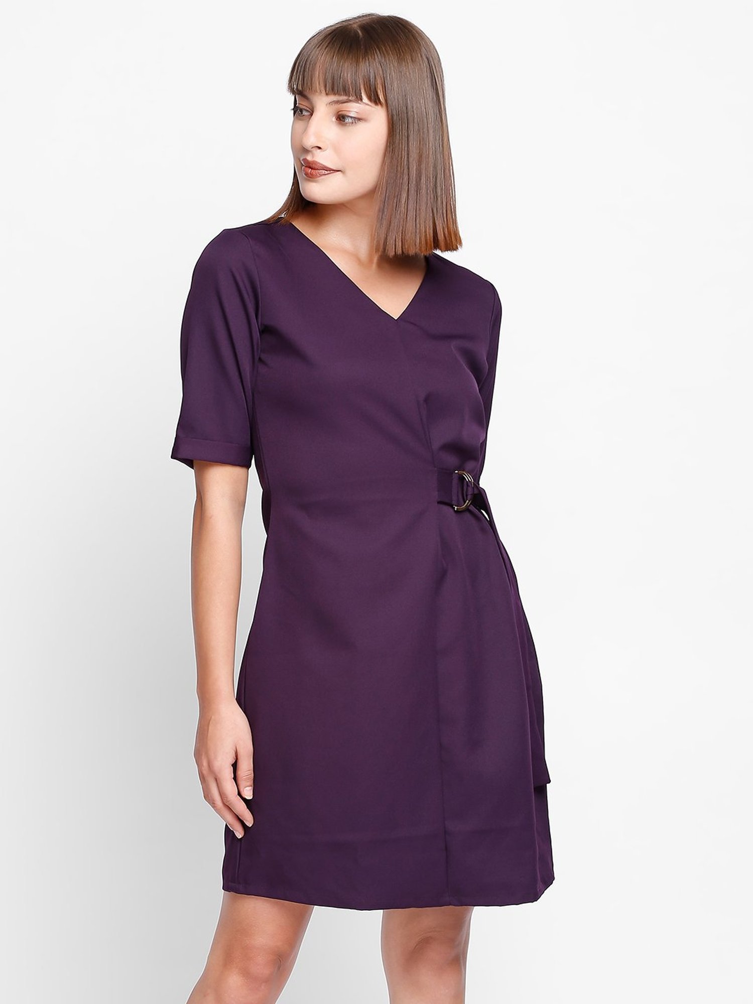 purple day dress