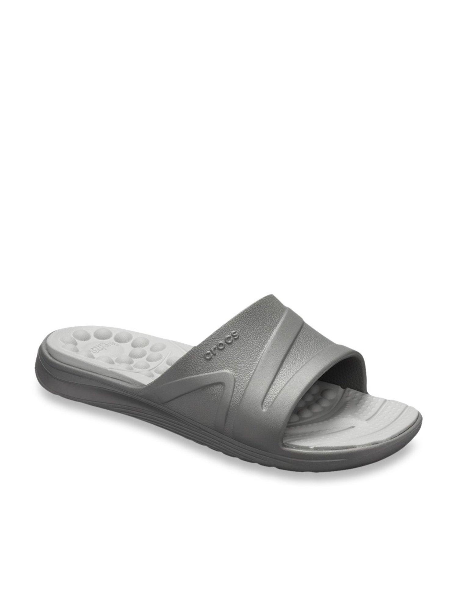 Crocs Reviva Slate Grey Casual Sandals 