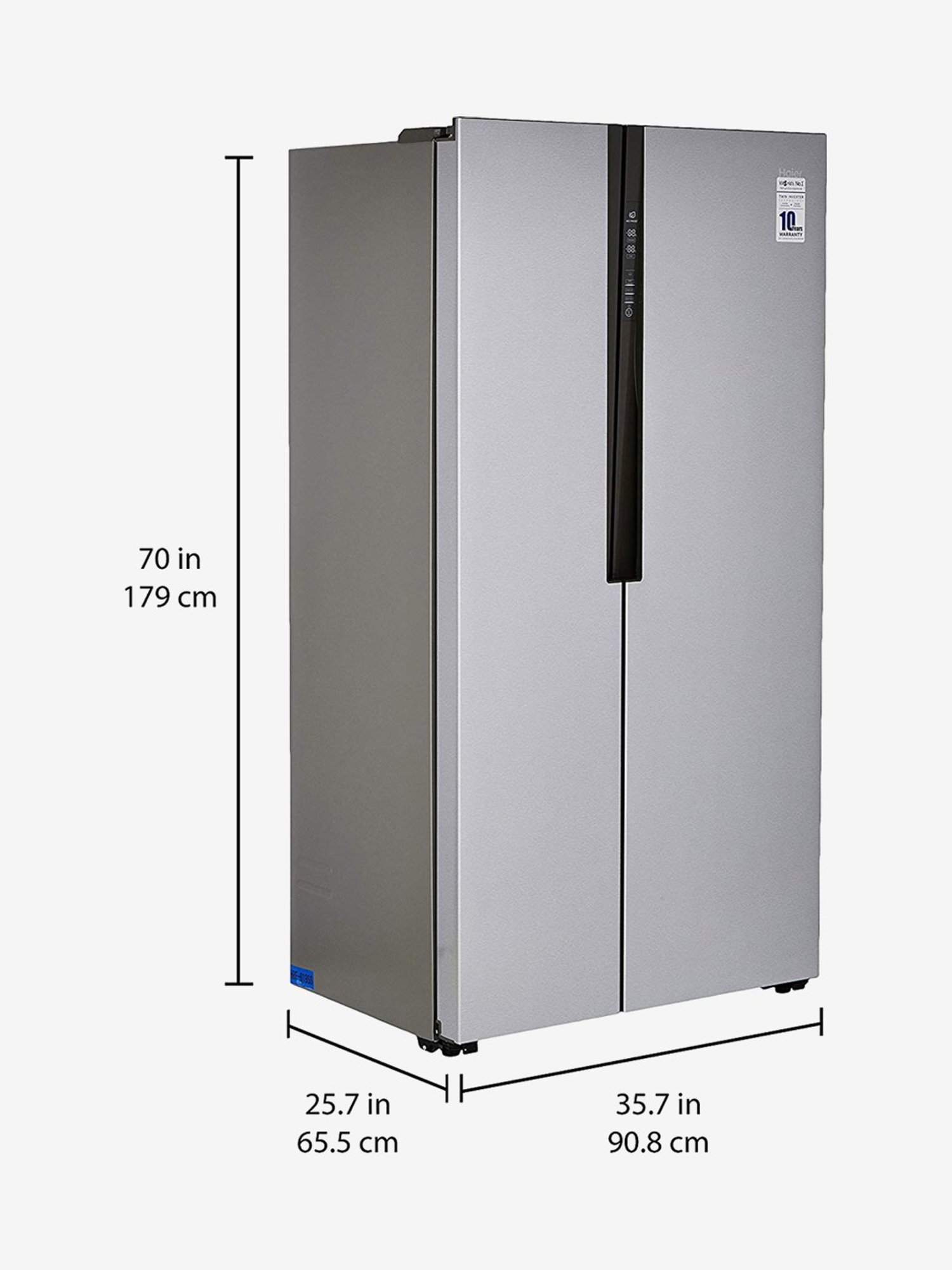 Buy Haier 565l Inverter Frost Free Side By Side Refrigerator Silver Hrf 619ss Online At Best Prices Tata Cliq