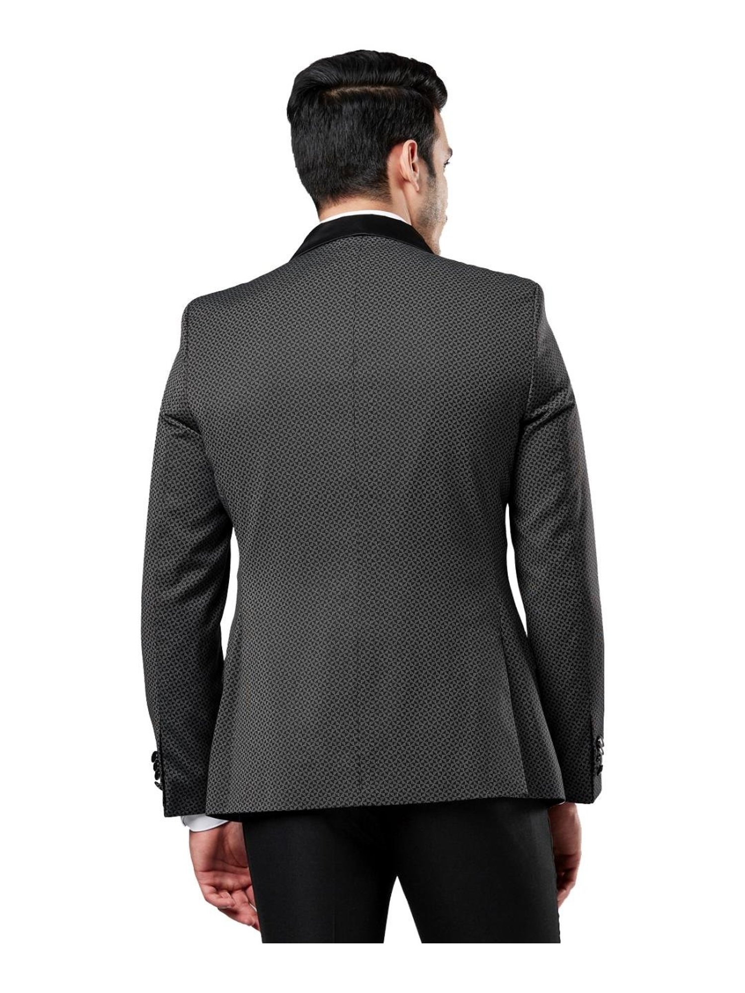 raymond printed blazer