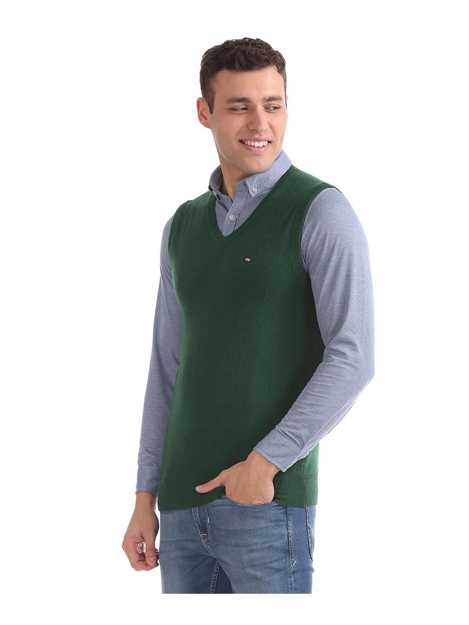 green arrow sweater