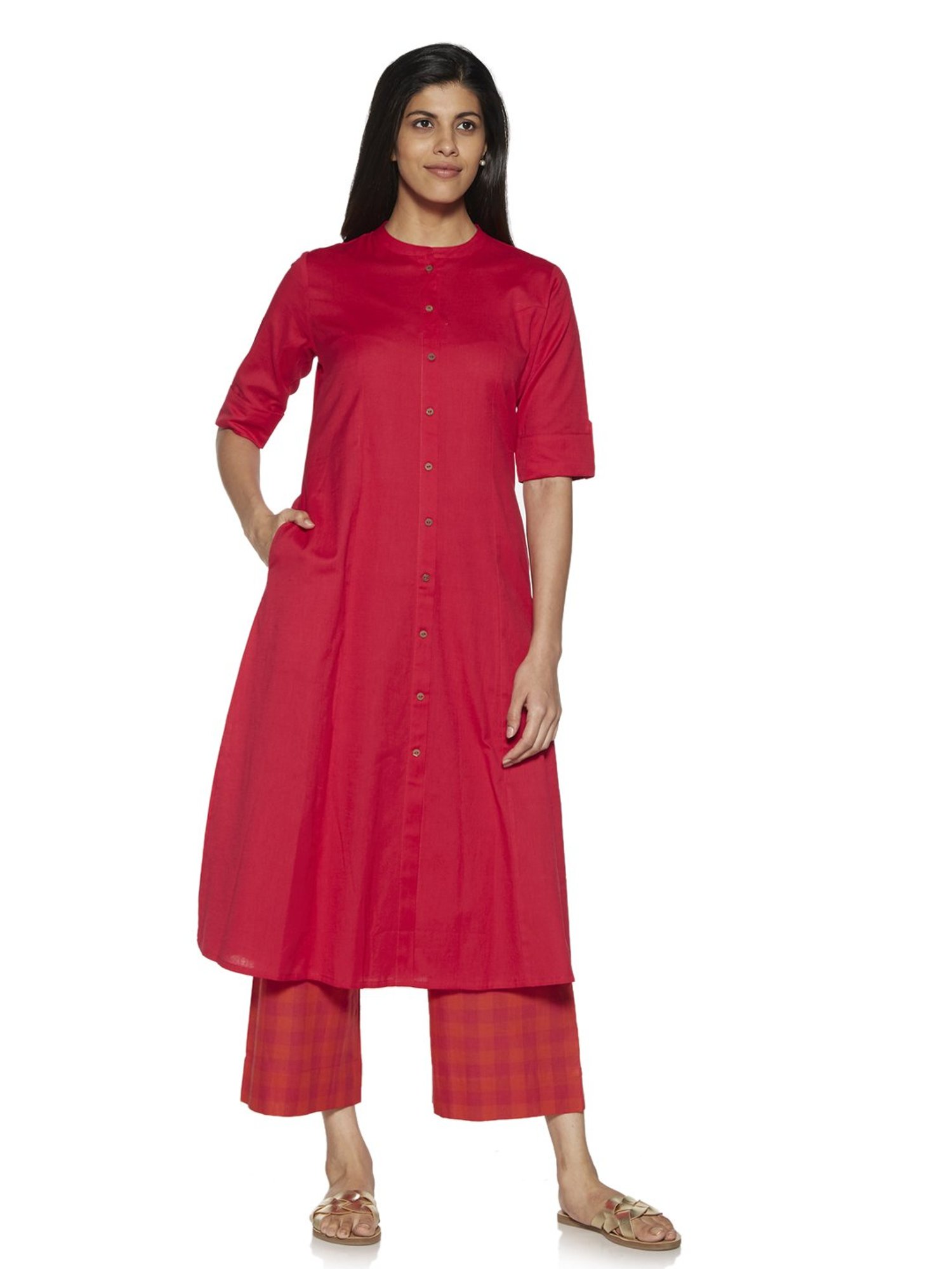 Zuba by Westside Teal Geometric Print Kurta | Fashion, Clothes for women,  Straight cut dress