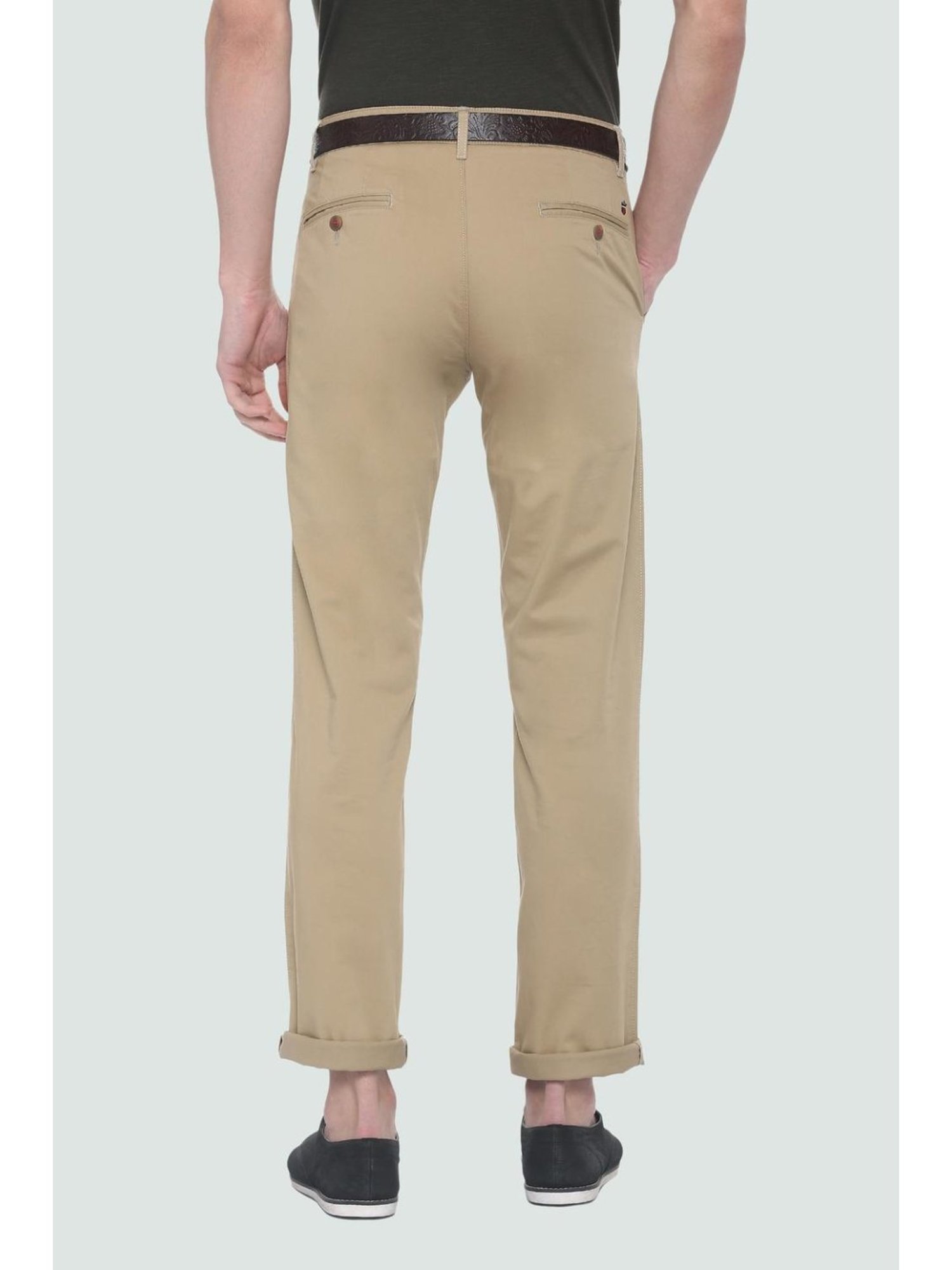 Buy Louis Philippe Sport Louis Philippe Sport Men Khaki Regular Trousers at  Redfynd