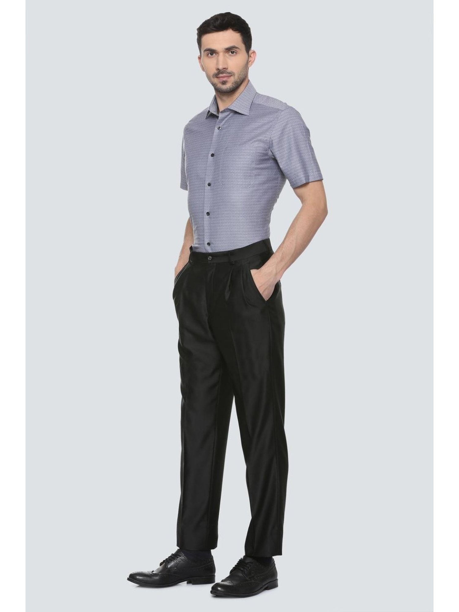 Buy Louis Philippe Blue Trousers Online - 348784 | Louis Philippe