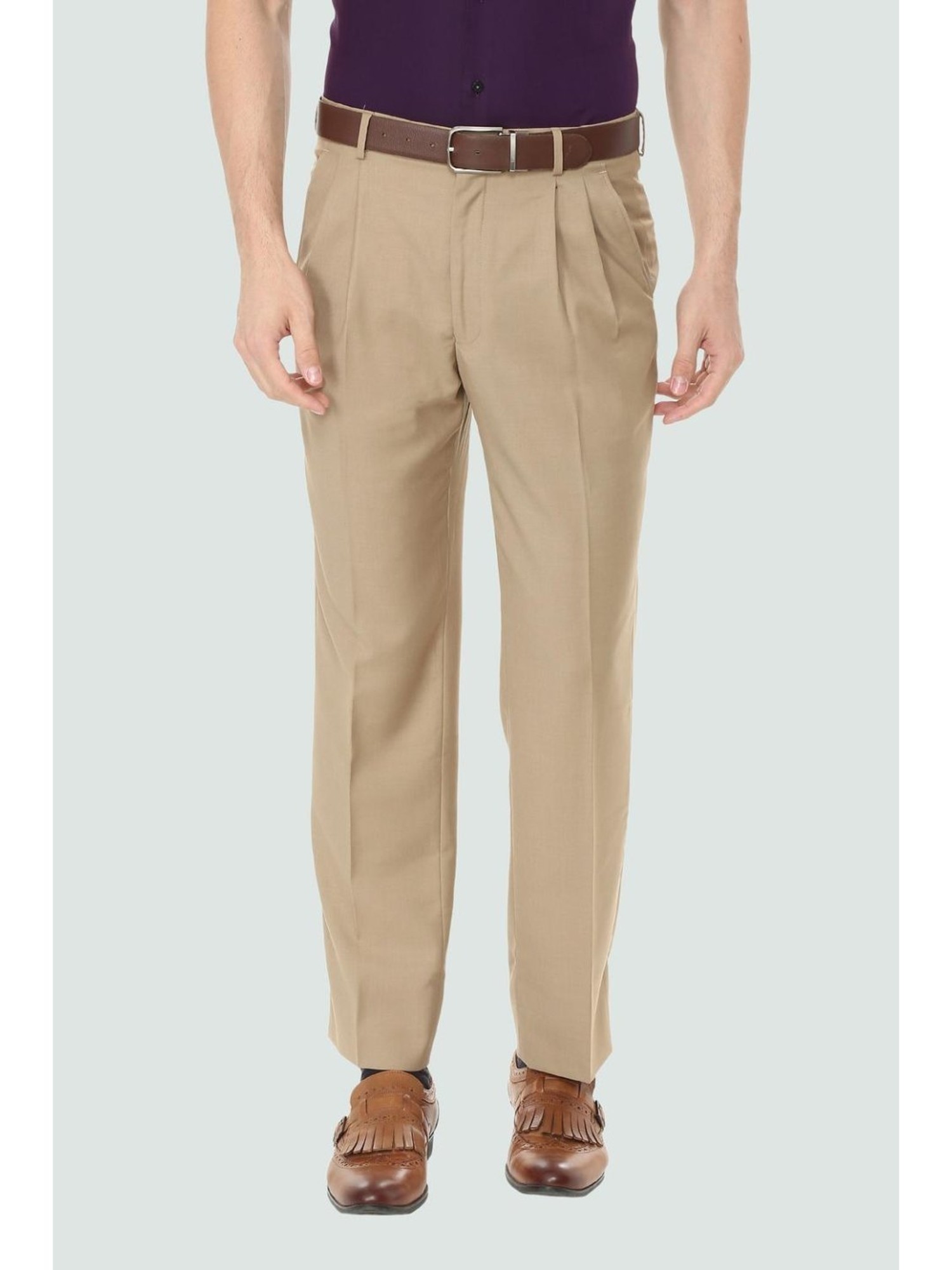 MENS PLEATED WIDE TROUSERS  UNIQLO IN