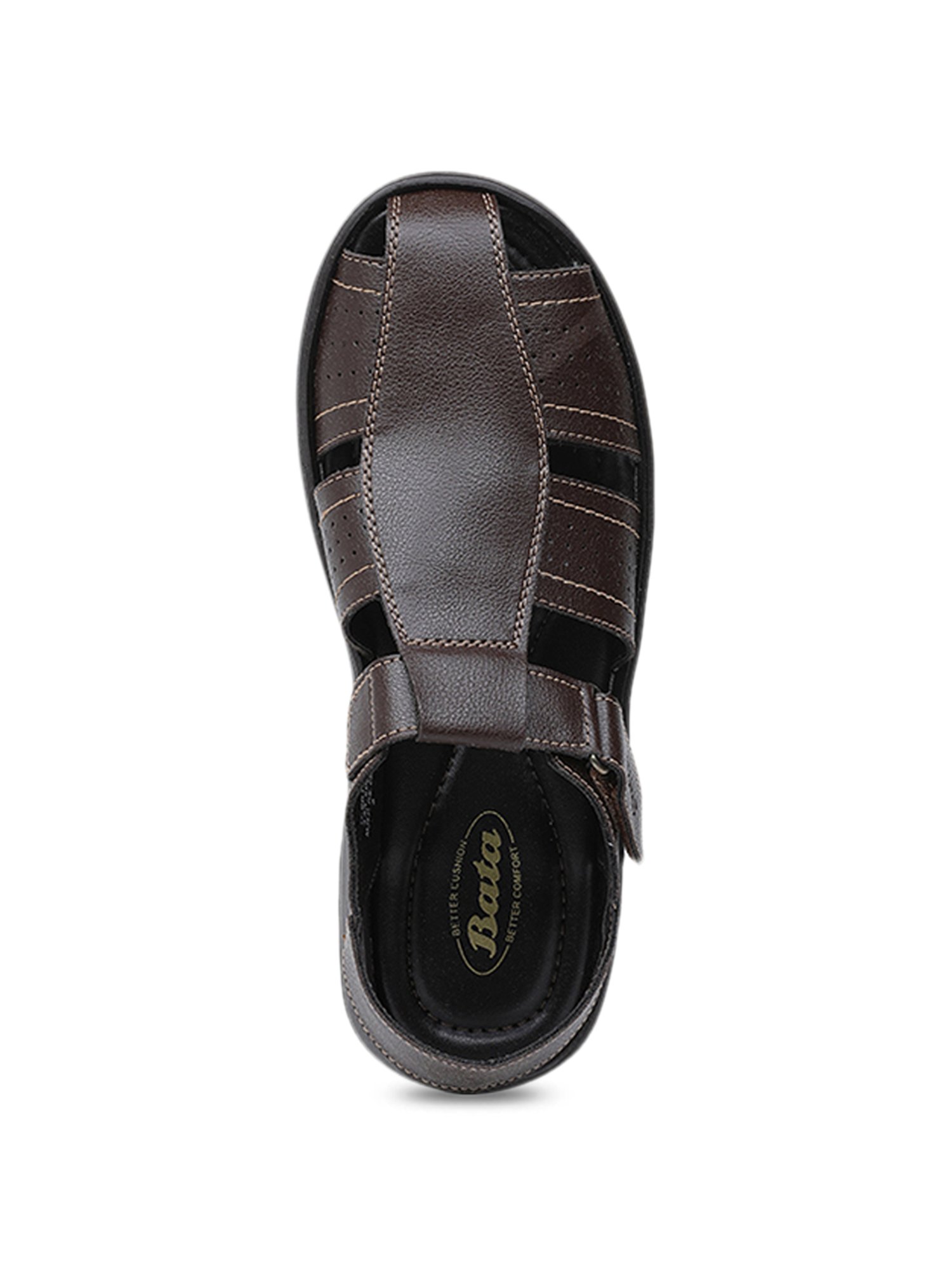 Bata 851-6771-40 Men's Black Formal Hook & Loop Shoe Style Sandals (6 UK) :  Amazon.in: Fashion