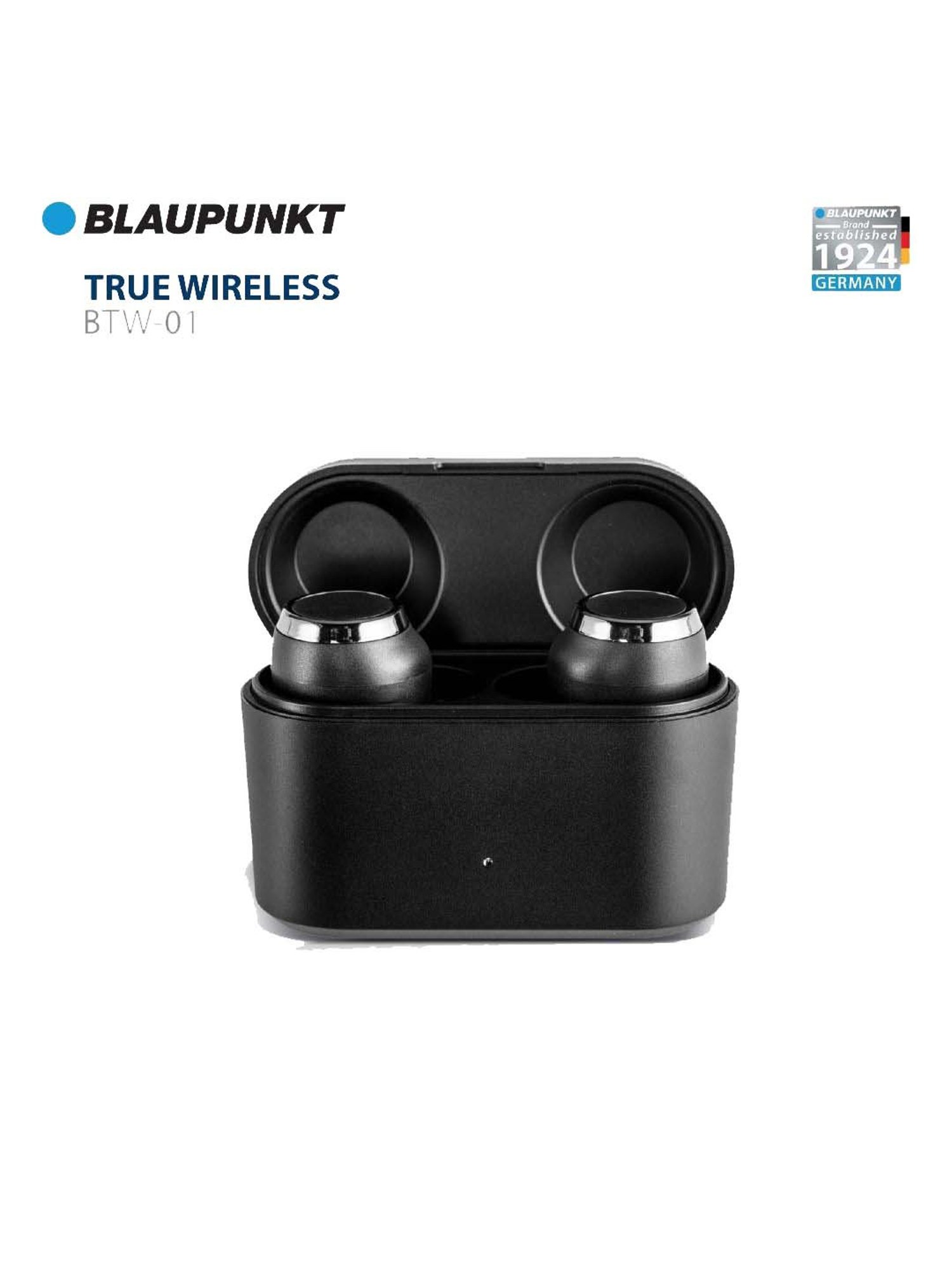 Blaupunkt BTW01 Gaming TWS Earbuds with HD Sound and Up to 51 Hr Playtime Black