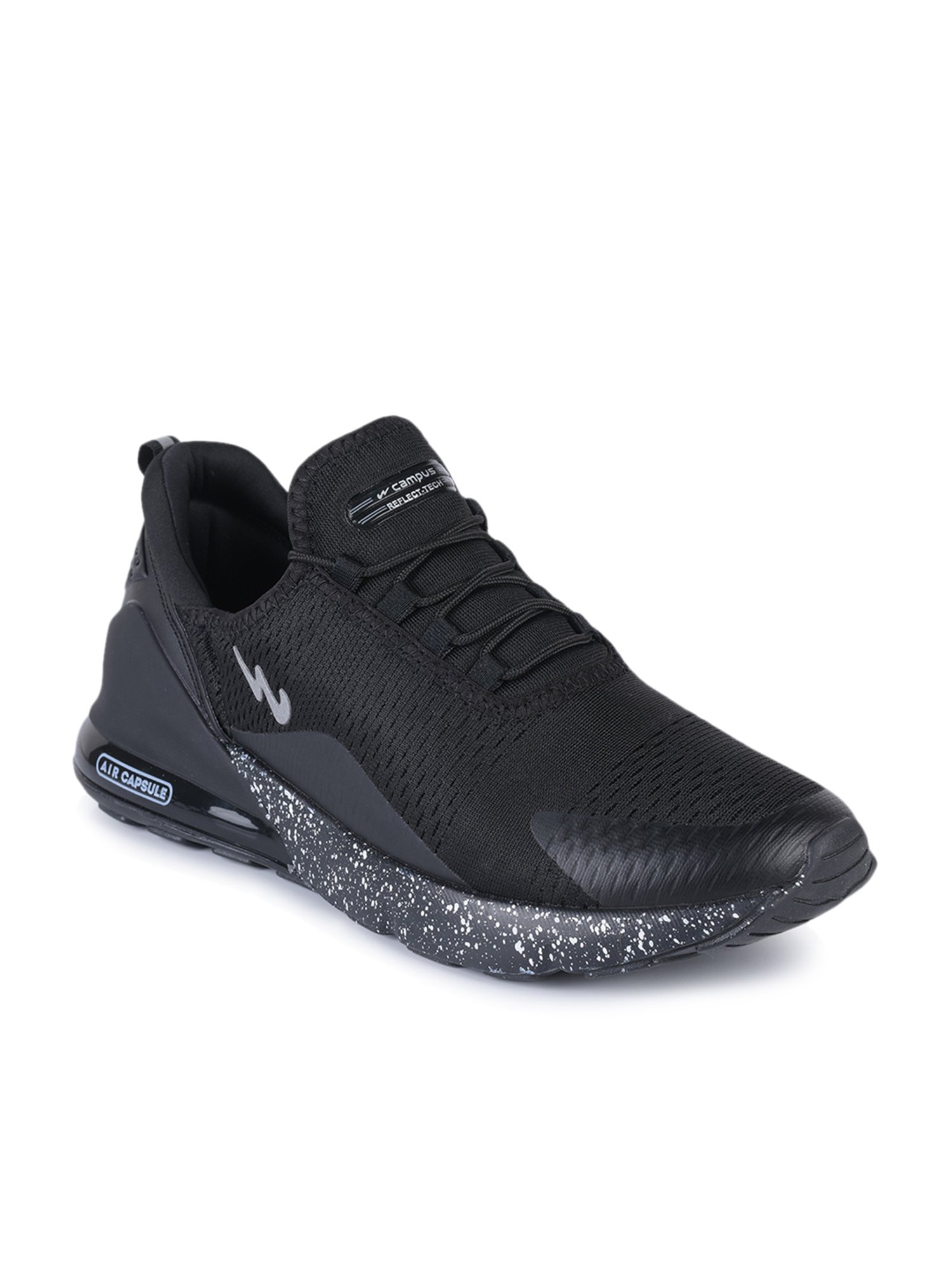 Campus Dragon Plus Black Running Shoes 
