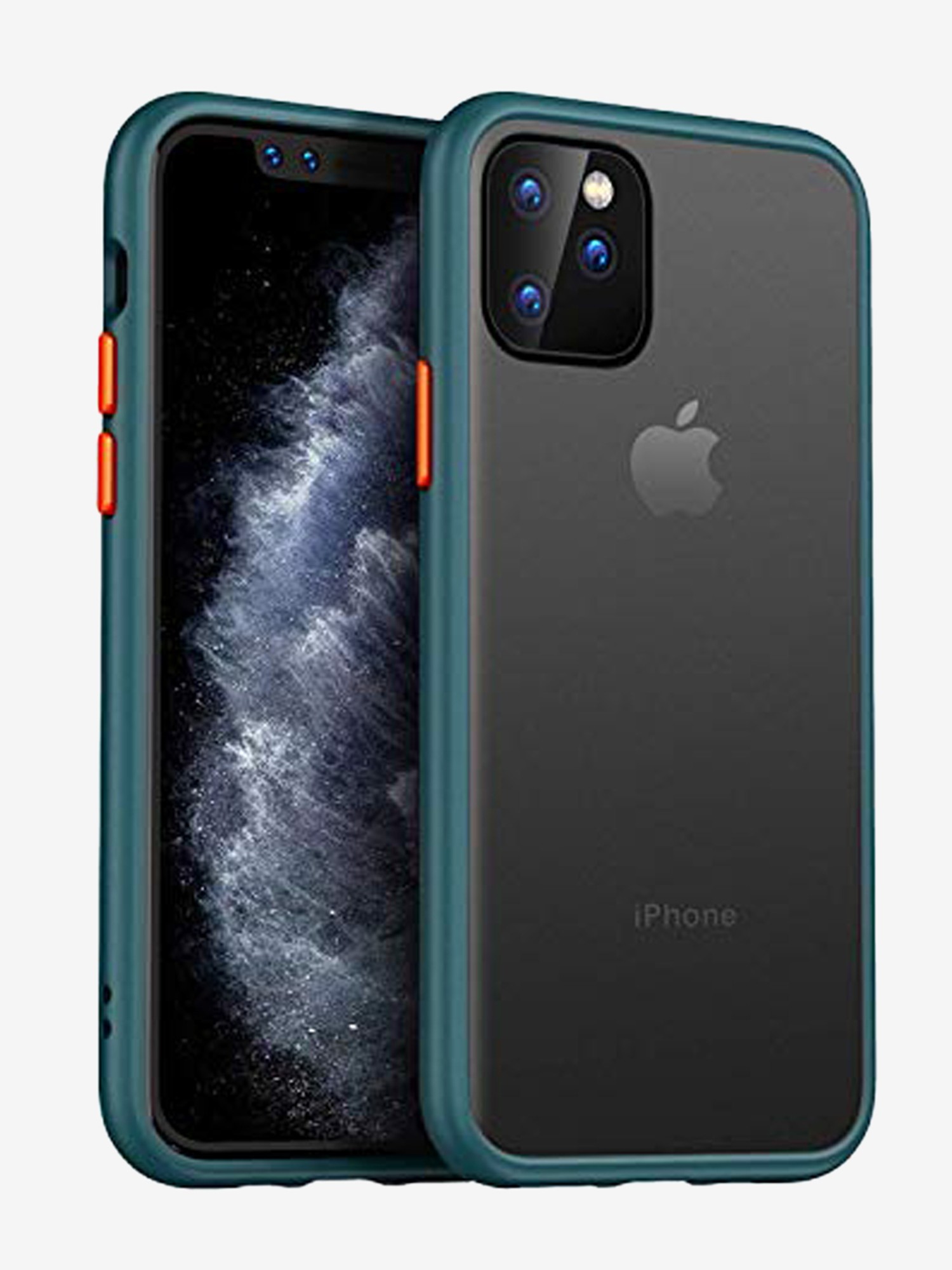 Buy Vaku Translucent Armor Case Cover For Apple Iphone 11 Pro Max Green Online At Best Prices Tata Cliq