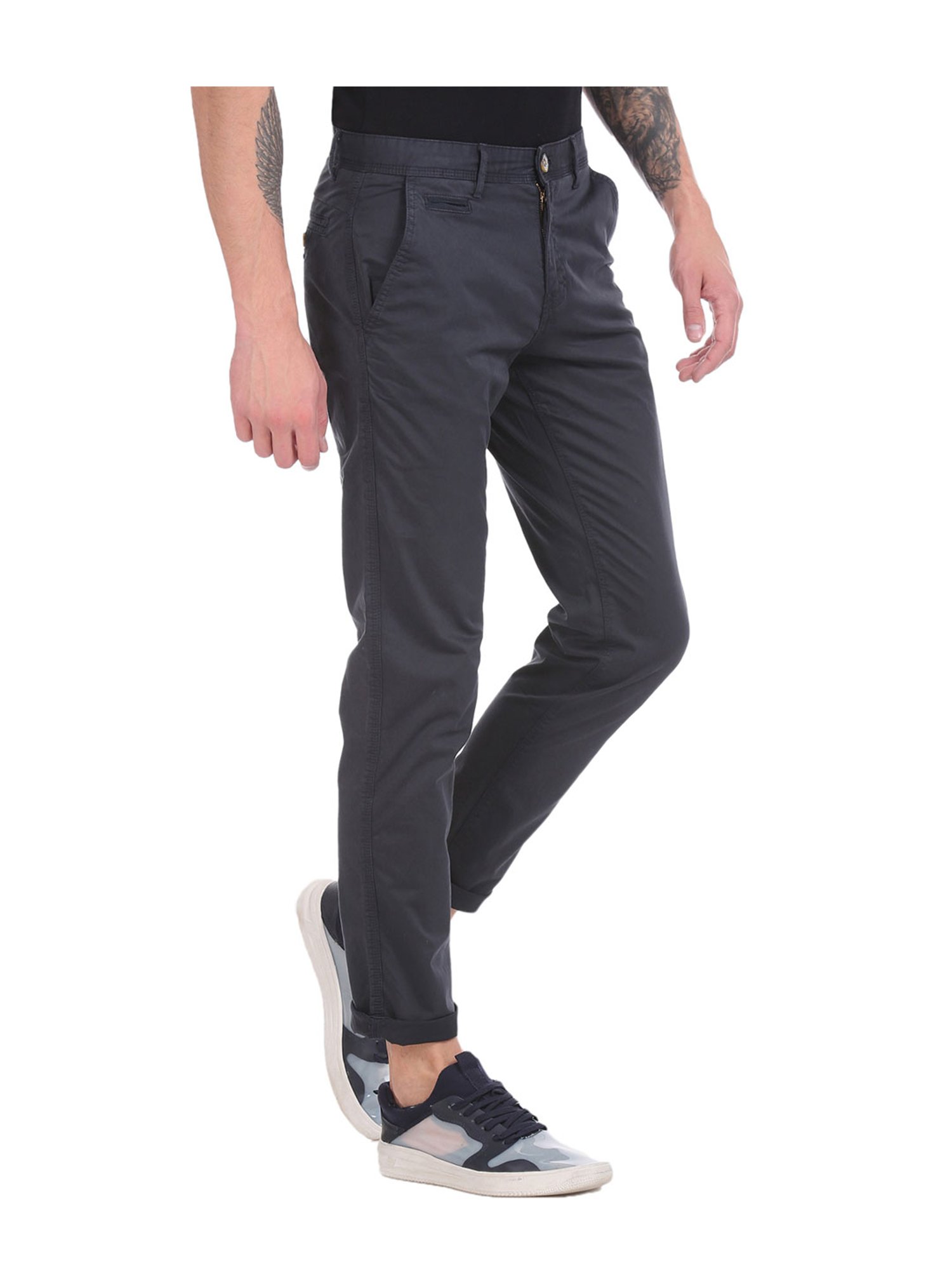 Buy Arrow Beige Mid Rise Trousers for Men Online  Tata CLiQ