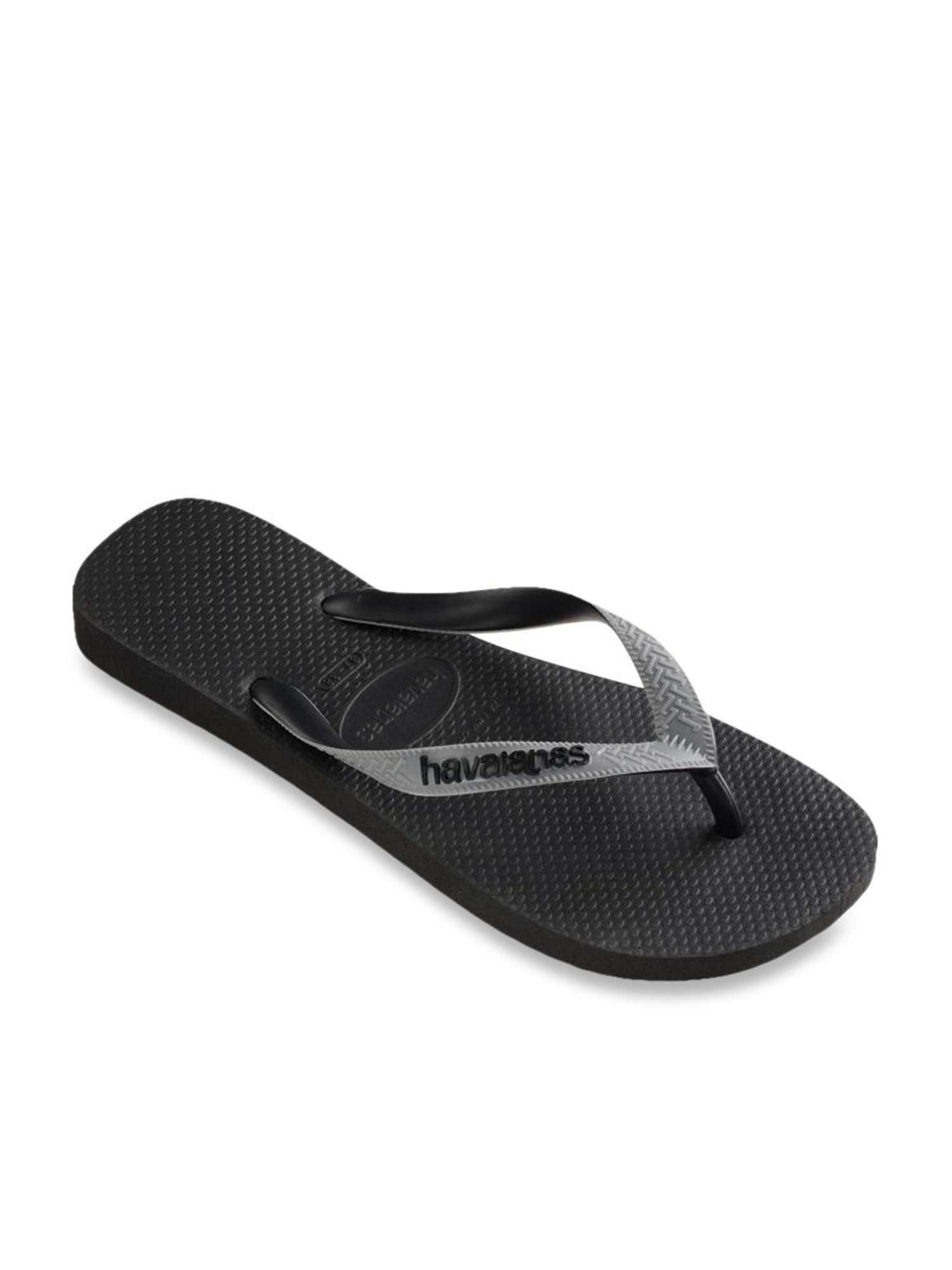 Buy Havaianas Top Mix Steel Grey Black Flip Flops for Men at